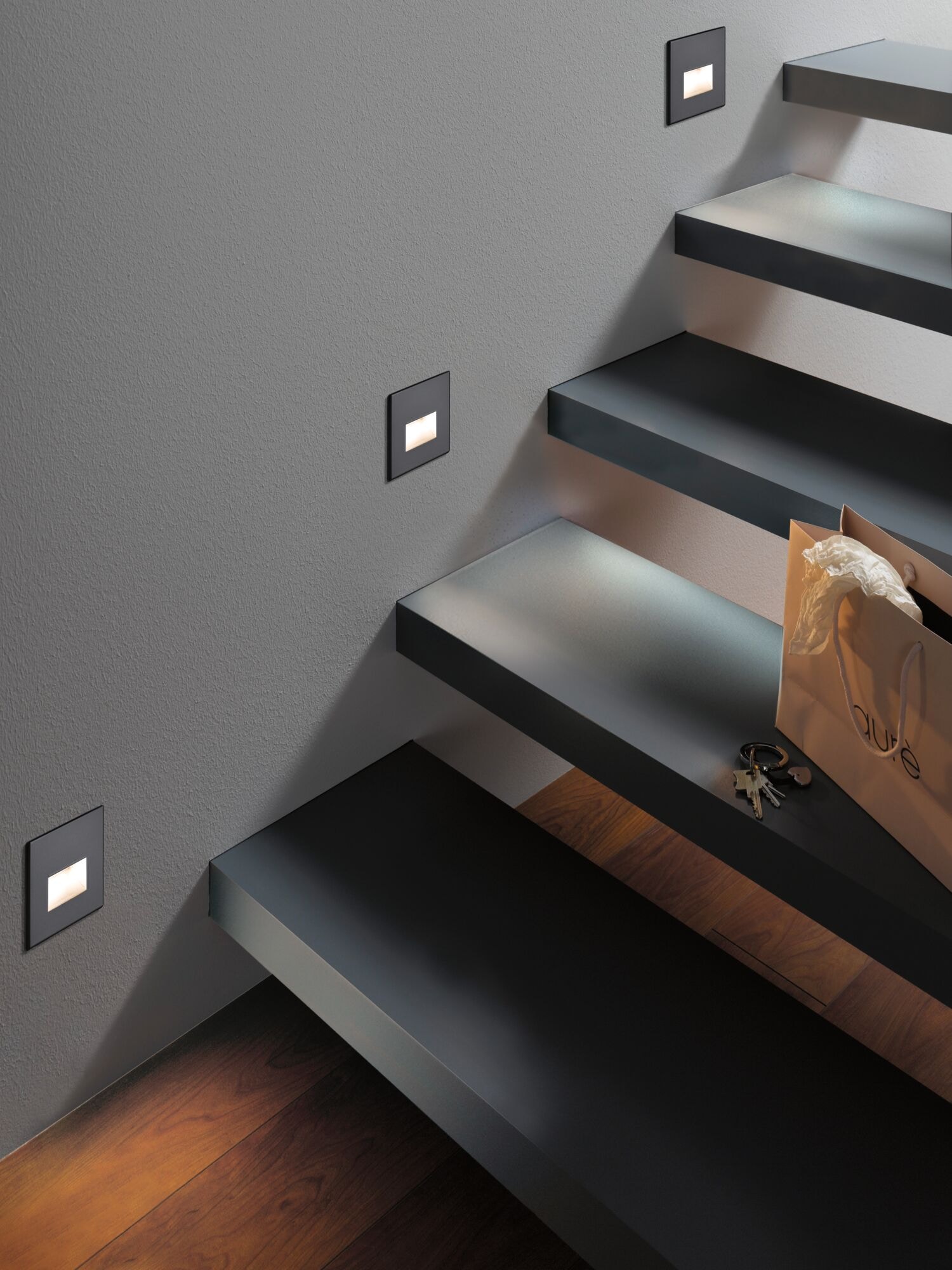 Paulmann LED Einbauleuchte »LED Wandeinbauleuchte Edge Quadro 1,2W 25lm 230V« 1 Stk. Warmweiß