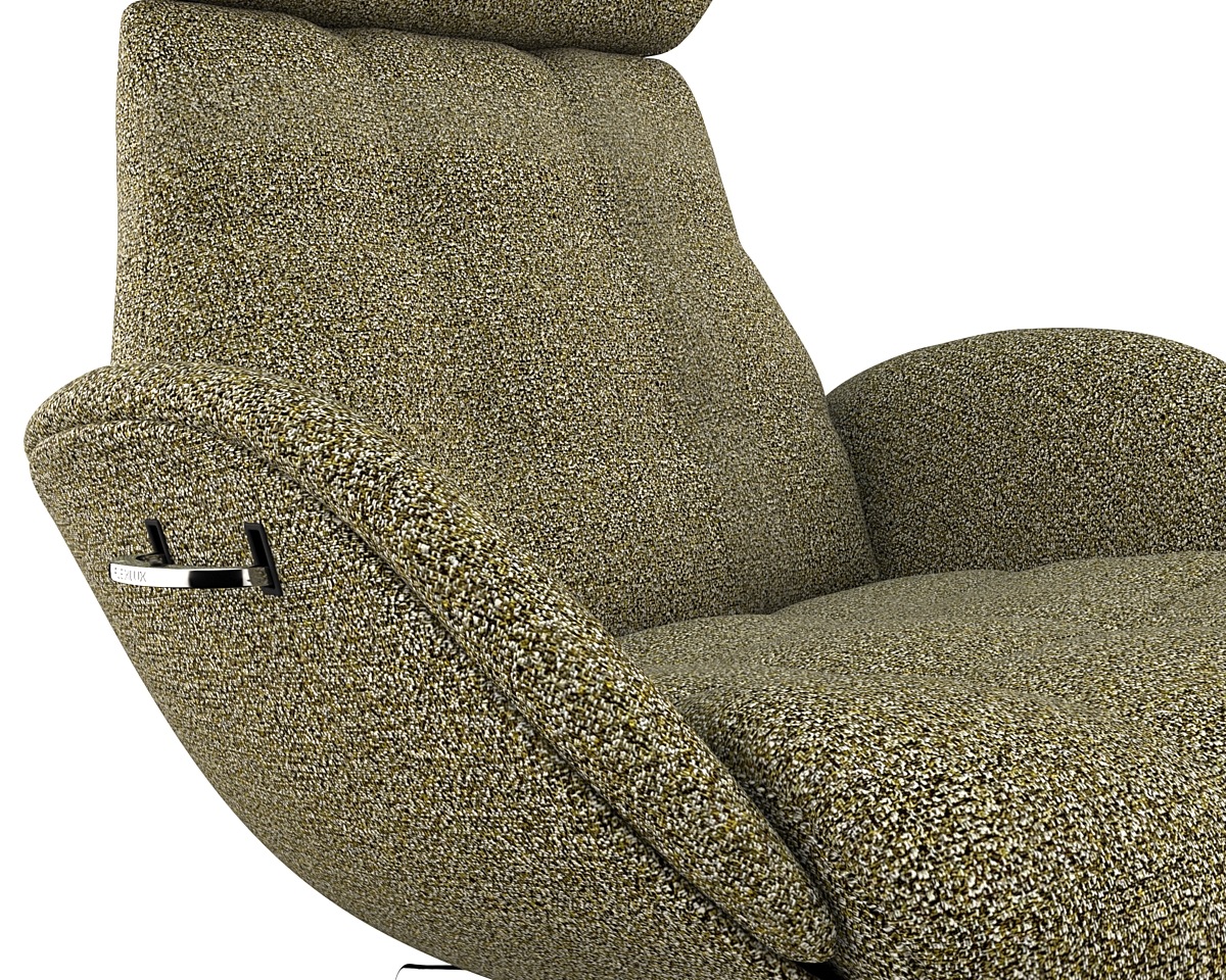 FLEXLUX Relaxsessel »Chester, Funktionsessel, Polstersessel, Armlehnen-, TV-Fernsehsessel«, Premium Komfort, Rücken- und Kopfteilverstellung, Drehbar, Fuß Schwarz
