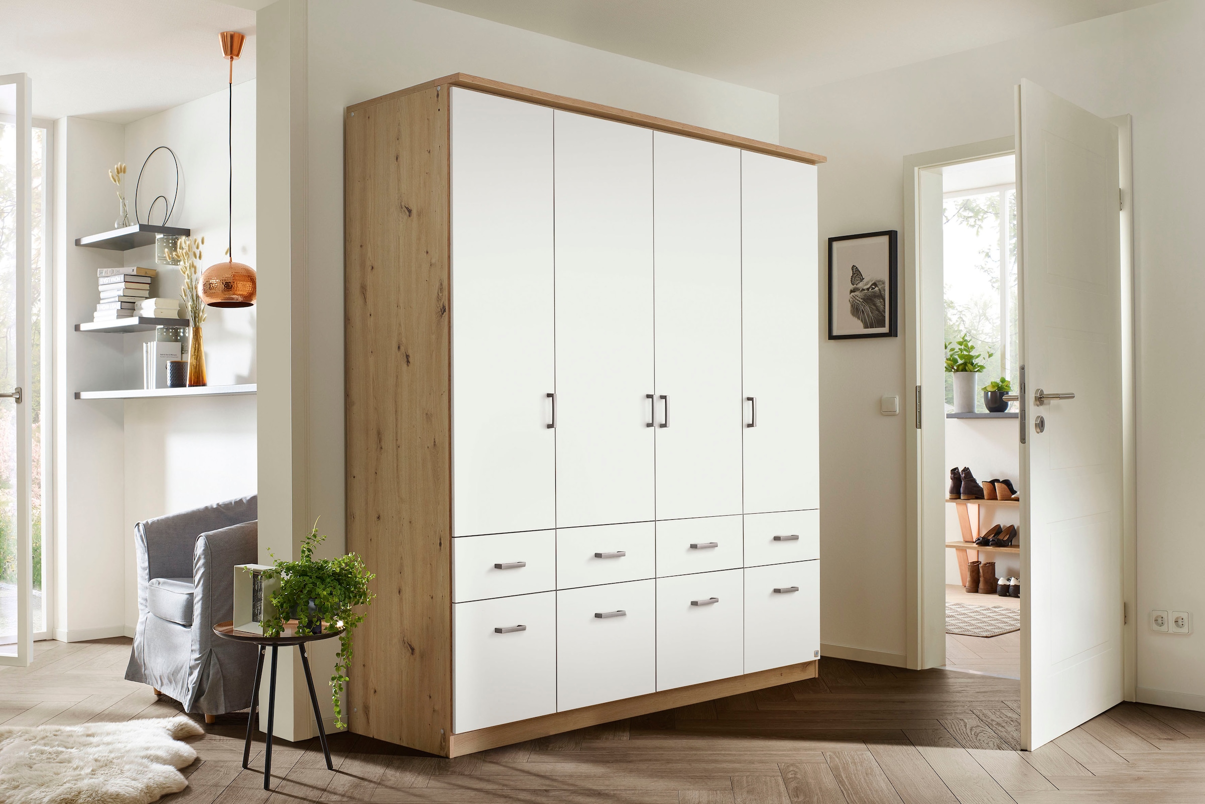 rauch Kleiderschrank »Kleiderschrank Schrank Garderobe deckenhoher Schrank BREMEN«, in vielen Farben und Ausführungen MADE IN GERMANY