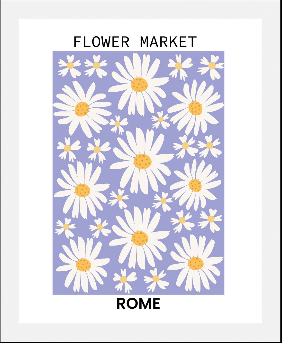 queence Bild »Gänseblümchen«, (1 St.), HD Premium Poster-Druck inkl. Holzra günstig online kaufen