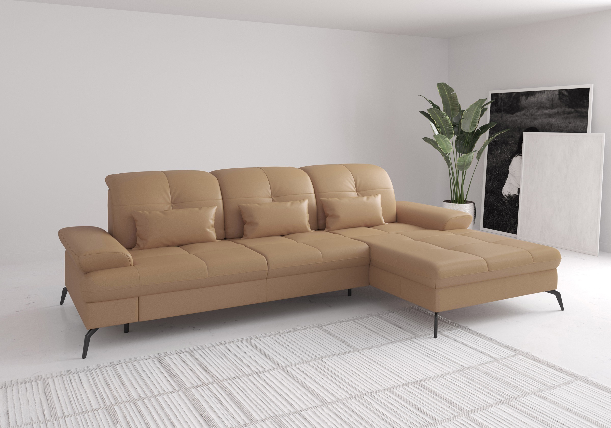 sit&more Ecksofa »Amica, L-Form, inkl. Sitztiefenverstellung & Armteilverst günstig online kaufen