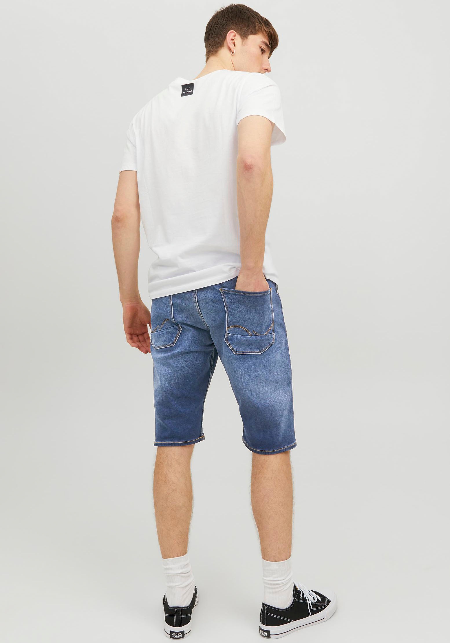 10. Bild von Jack & Jones Jeansshorts »JJISCALE JJLONG SHORTS GE 608 I.K SN«
