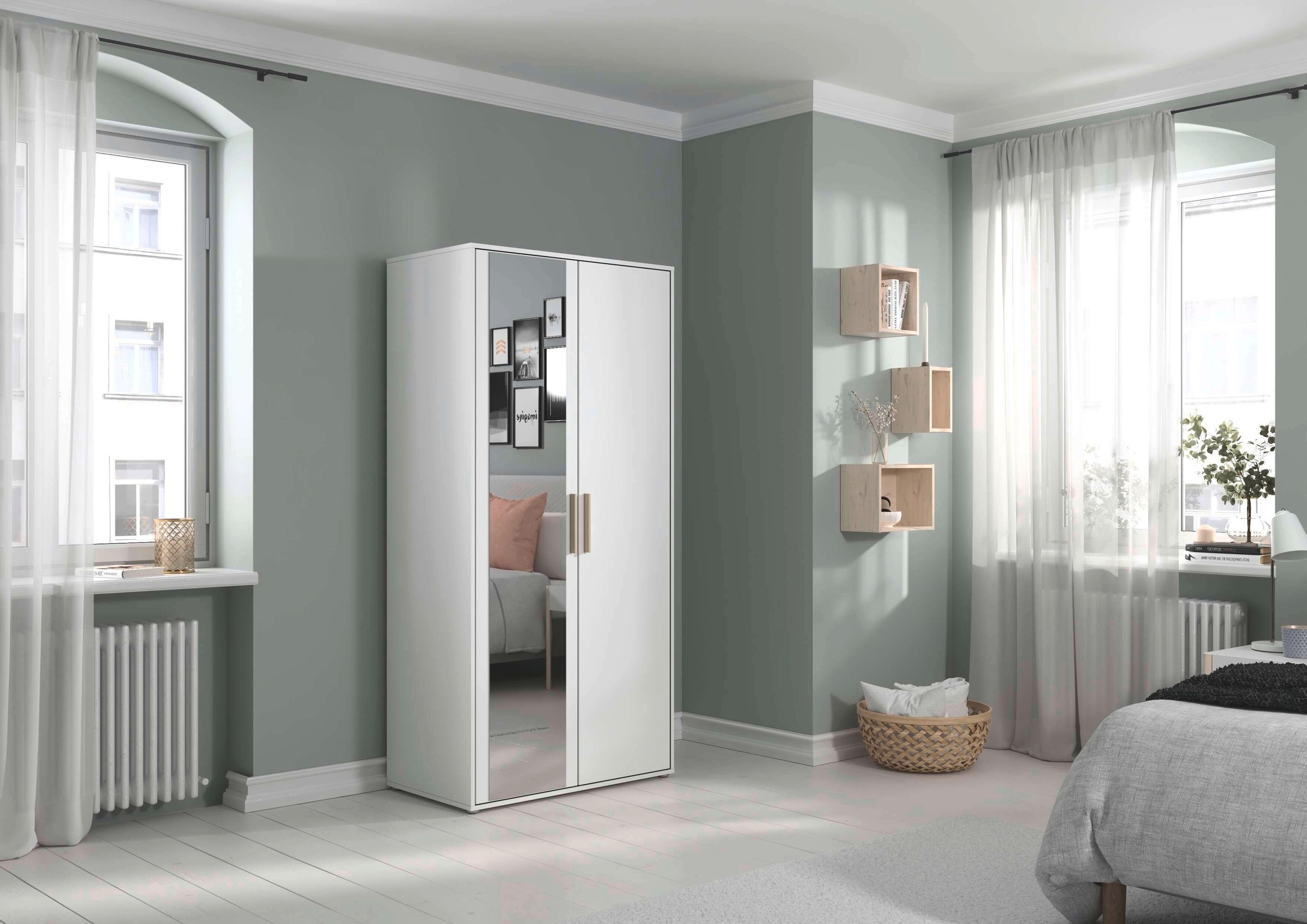 INOSIGN BY RAUCH Kleiderschrank »Schrank Garderobe Schlafzimmer Stauraum PAULLY TOPSELLER Wäscheschrank«, (mit 3 unterschiedlichen Griff-Varianten), OTTOS CHOICE 3 Griffvarianten MADE IN GERMANY