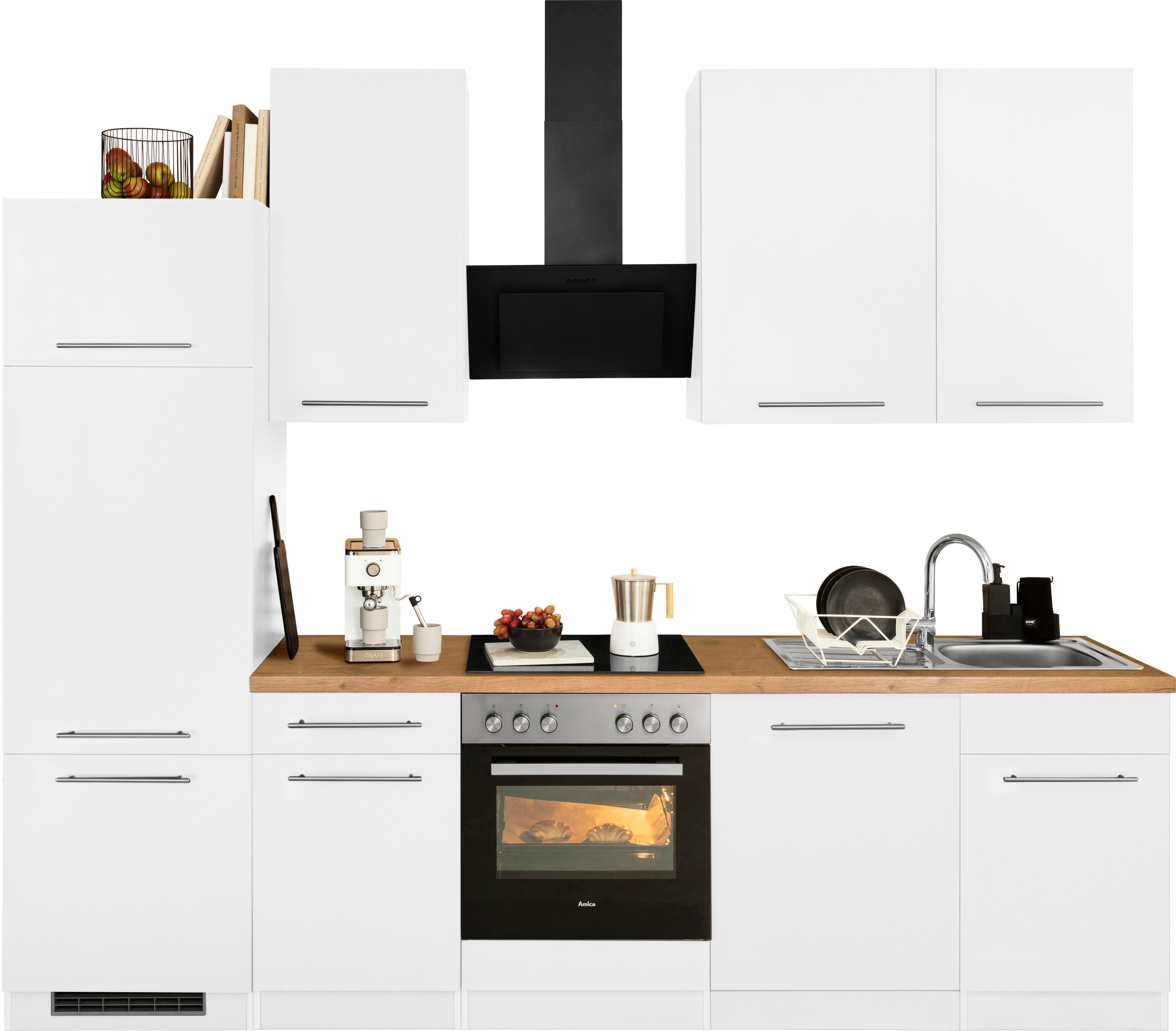 wiho Küchen Küchenzeile »Unna«, ohne E-Geräte, Breite 280 cm