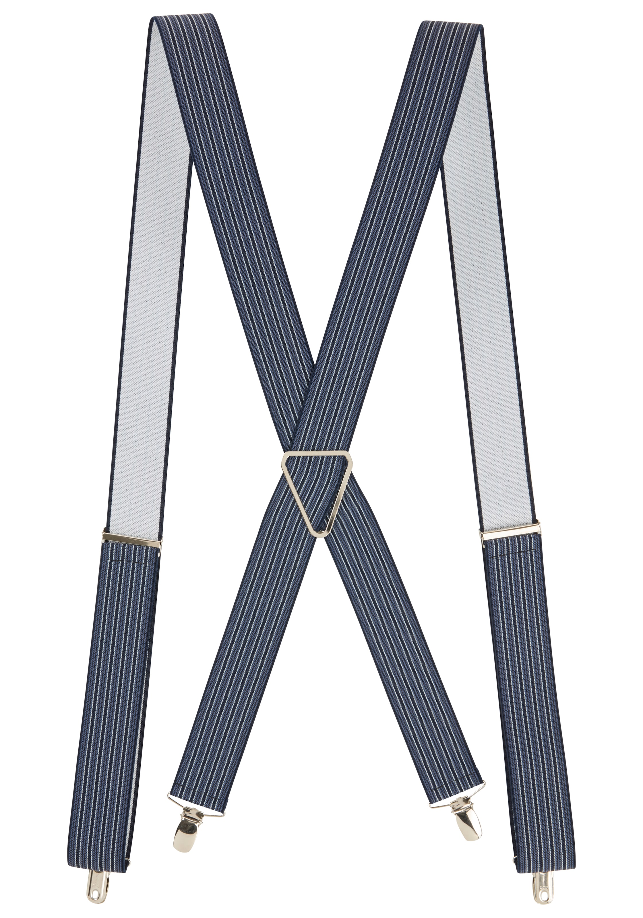 Man's World Hosenträger in bequemer Breite & extra Länge bis 130cm - im Streifendesign
