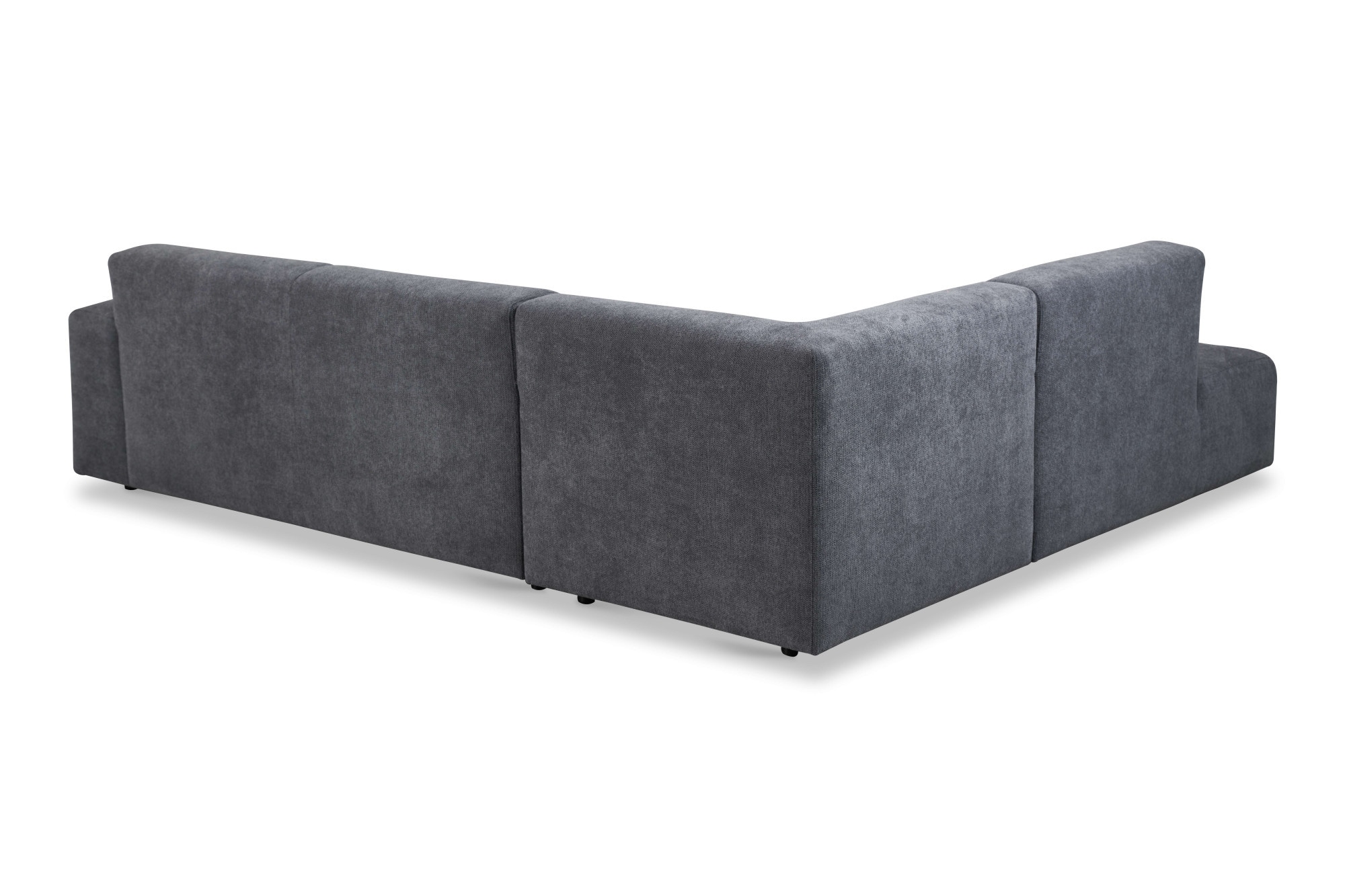 andas Ecksofa »Linkka, Breite 282 cm«, L-Form, in einem weichen Chenille-Stoff, mit Wellenunterfederung