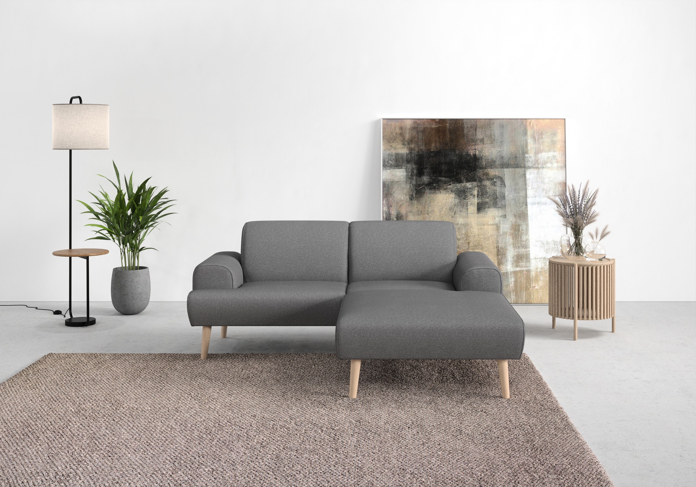 Home affaire Ecksofa »Swift Scandic Design, komfortabler Federkern, Breite günstig online kaufen