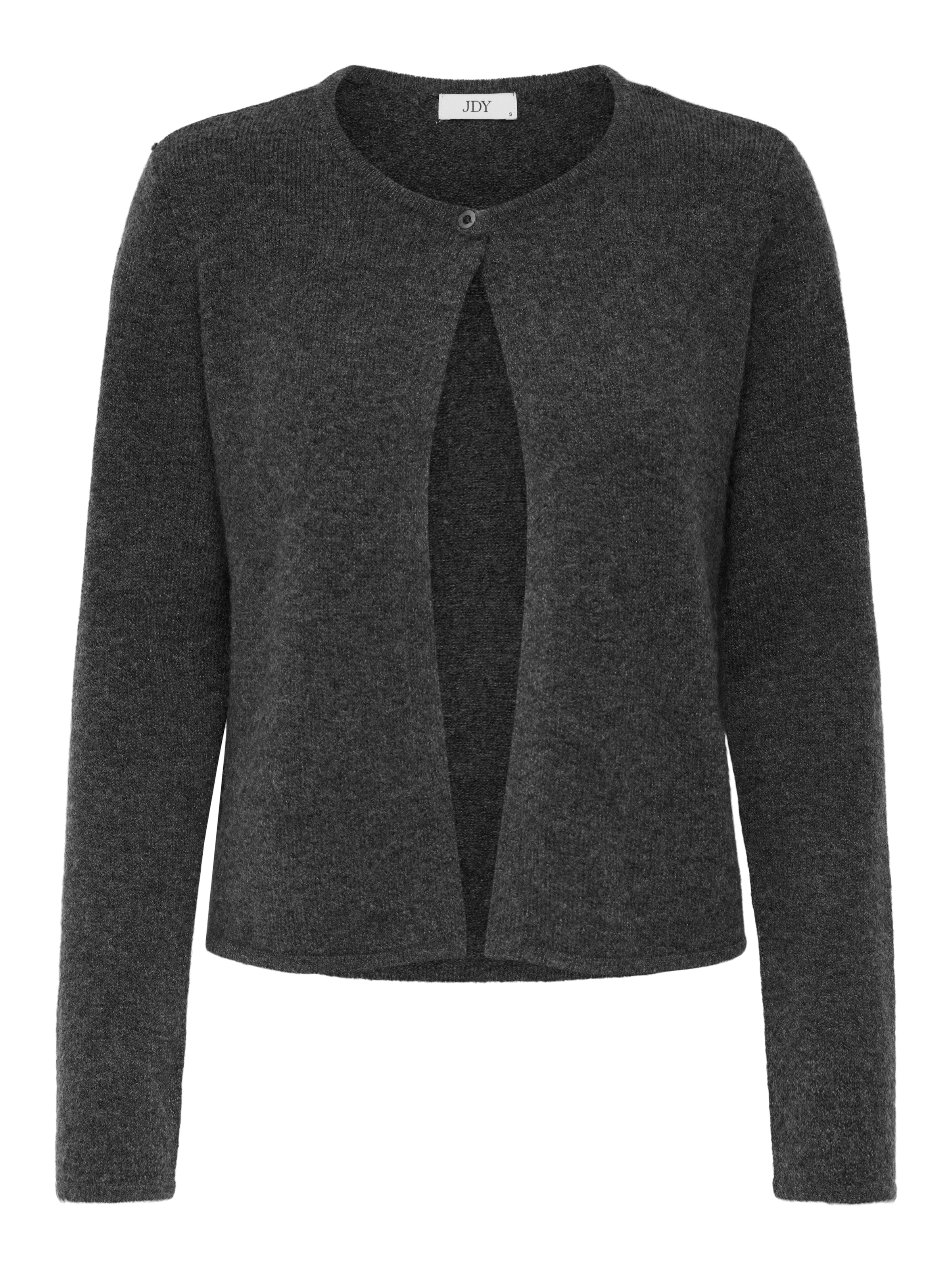 JDY Strickjacke »JDYRUE LIFE L/S ONEBUTTON CARDI KNT NOOS« Materialmix
