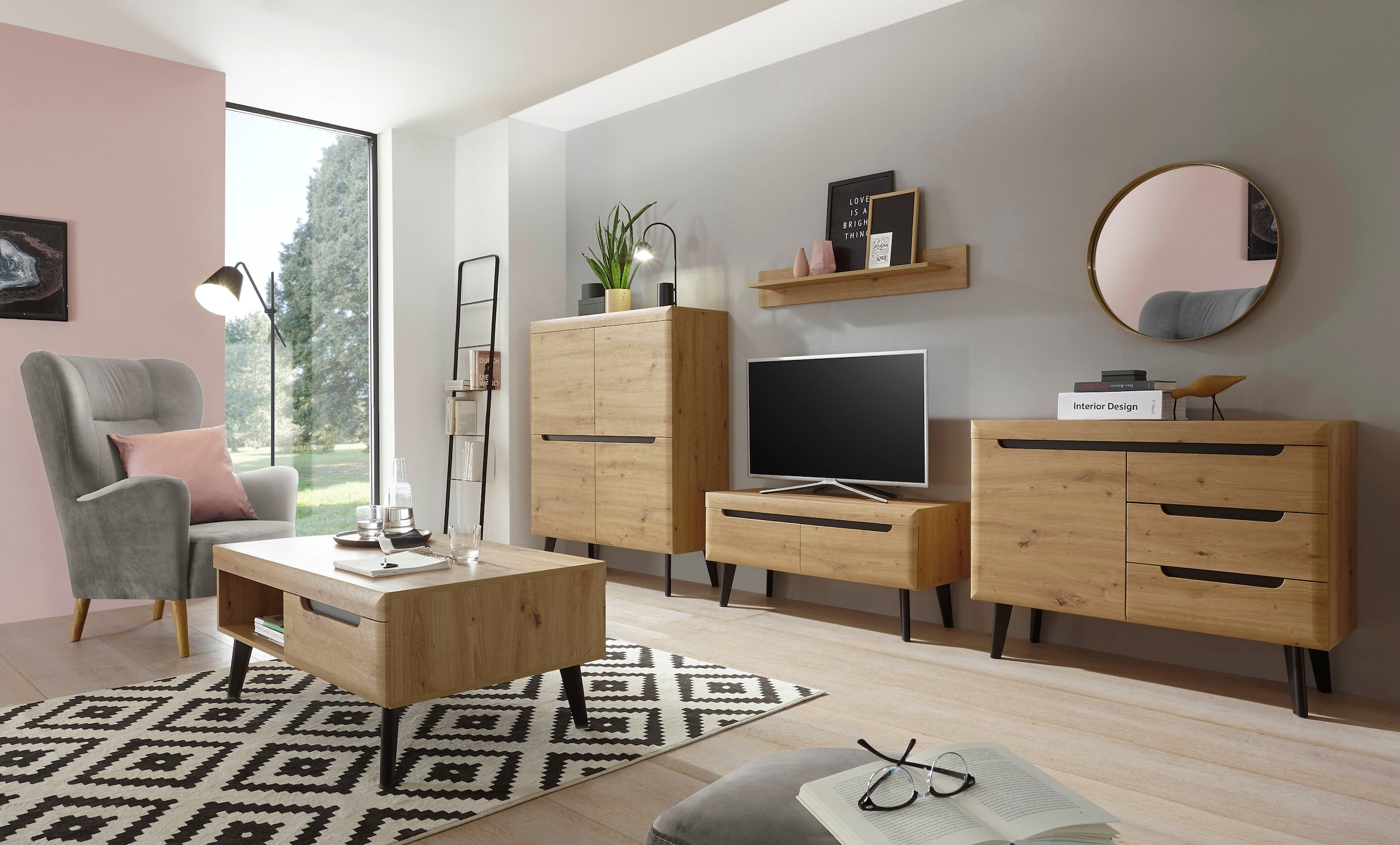 INOSIGN Wohnwand »Torge, Anbauwand, Schrankwand, Mediawand, Wohnzimmer-Set« 4 Stk. tlg.