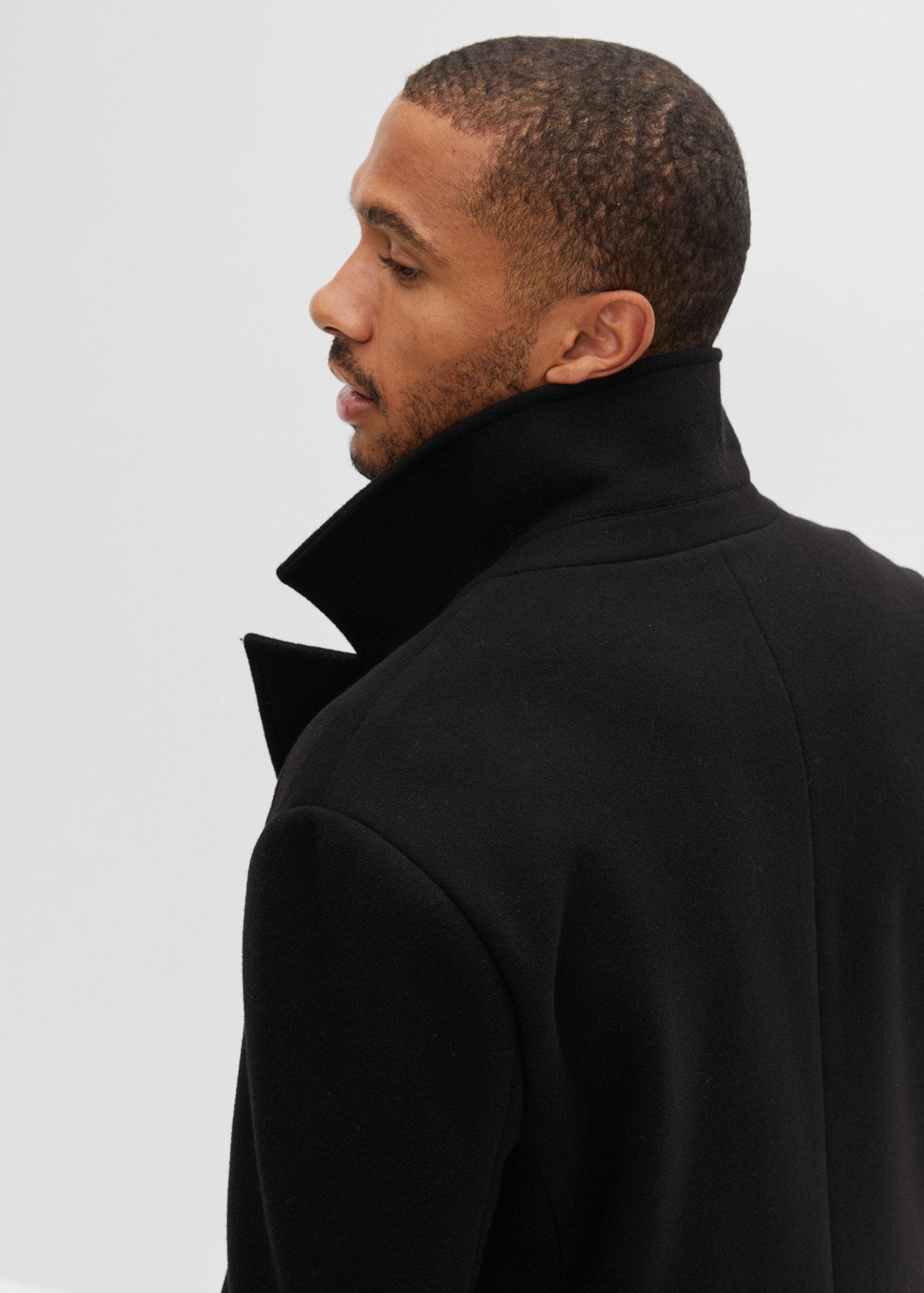 bonprix Kurzmantel im Cabanjacken-Stil, mit Woll-Anteil, Regular Fit