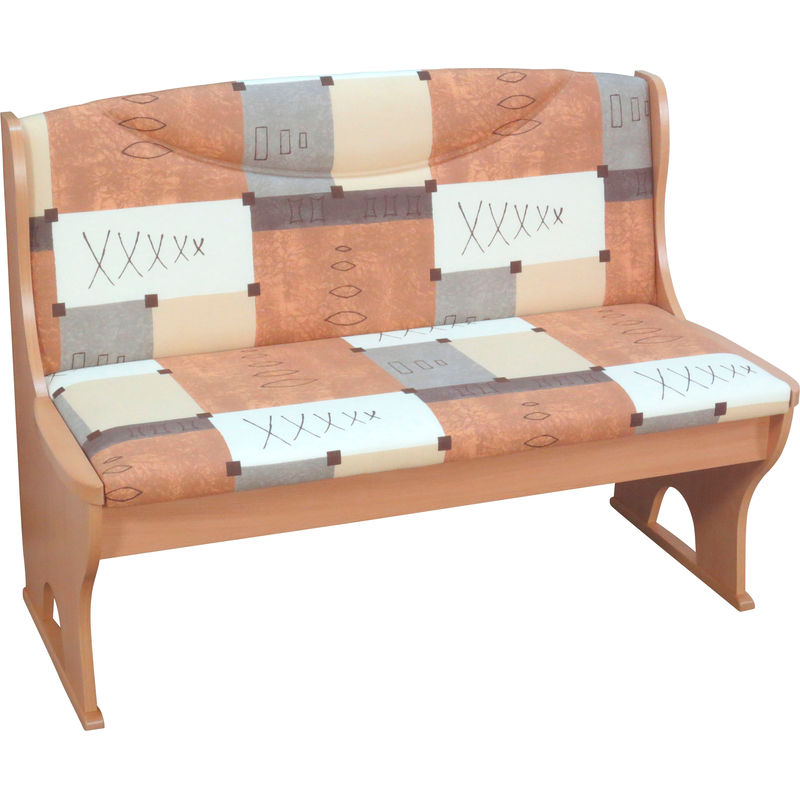 HOME AFFAIRE Polsterbank 1 Stk. tlg. Mit Gasdruckfeder Buche-NB/beige-braun + Buche-NB