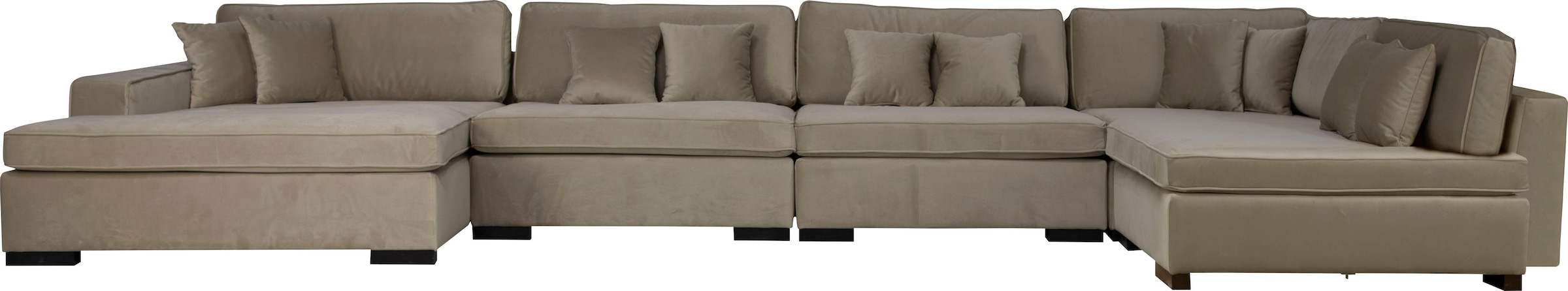 Home affaire Wohnlandschaft »Skara XXL U-Form«, Lounge-Sofa XXL mit Federke günstig online kaufen