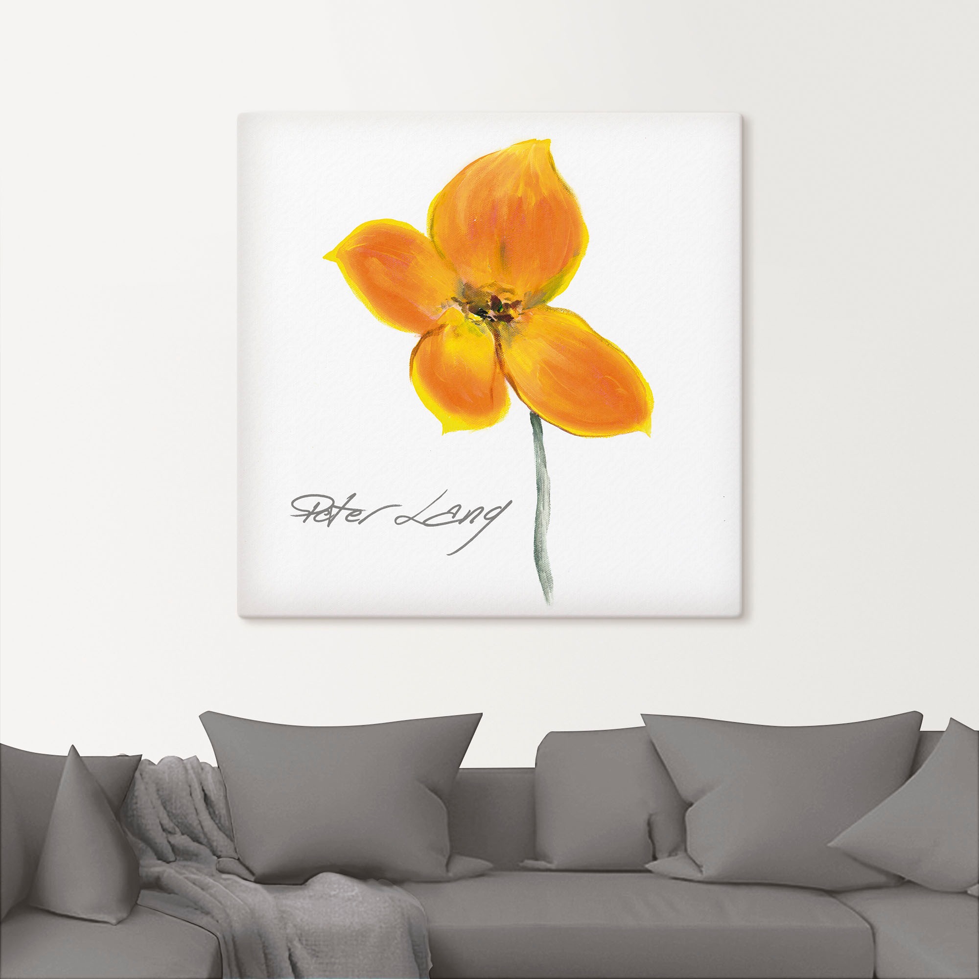 Artland Wandbild »Blume_weiß VI«, Blumen, (1 St.), als Leinwandbild, Poster günstig online kaufen