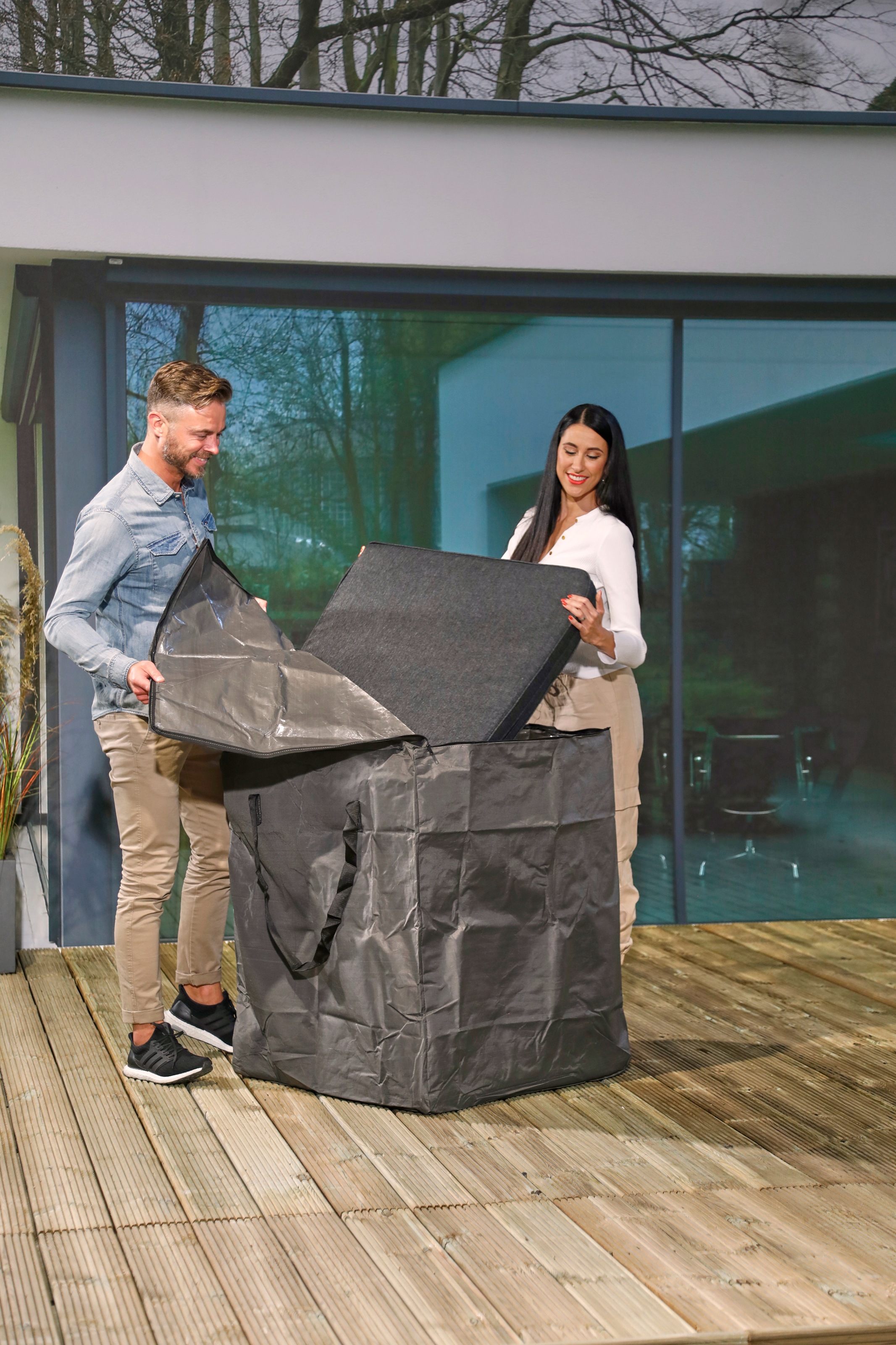 winza outdoor covers Aufbewahrungstasche, geeignet für Gartenmöbel, in zwei Größen erhältlich, UV-beständig