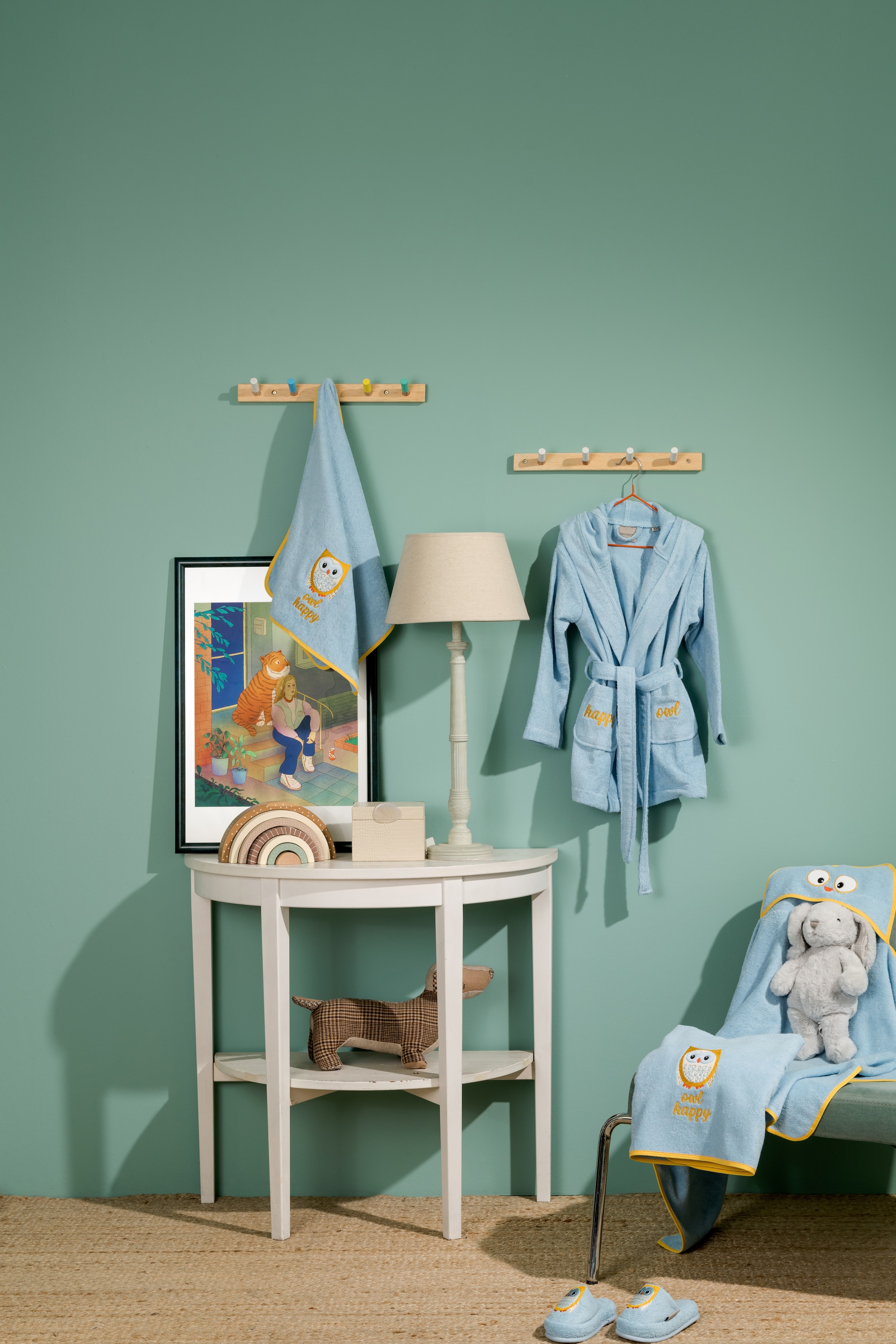 Egeria Kapuzenhandtuch »OWL« mit Eulen Applikation