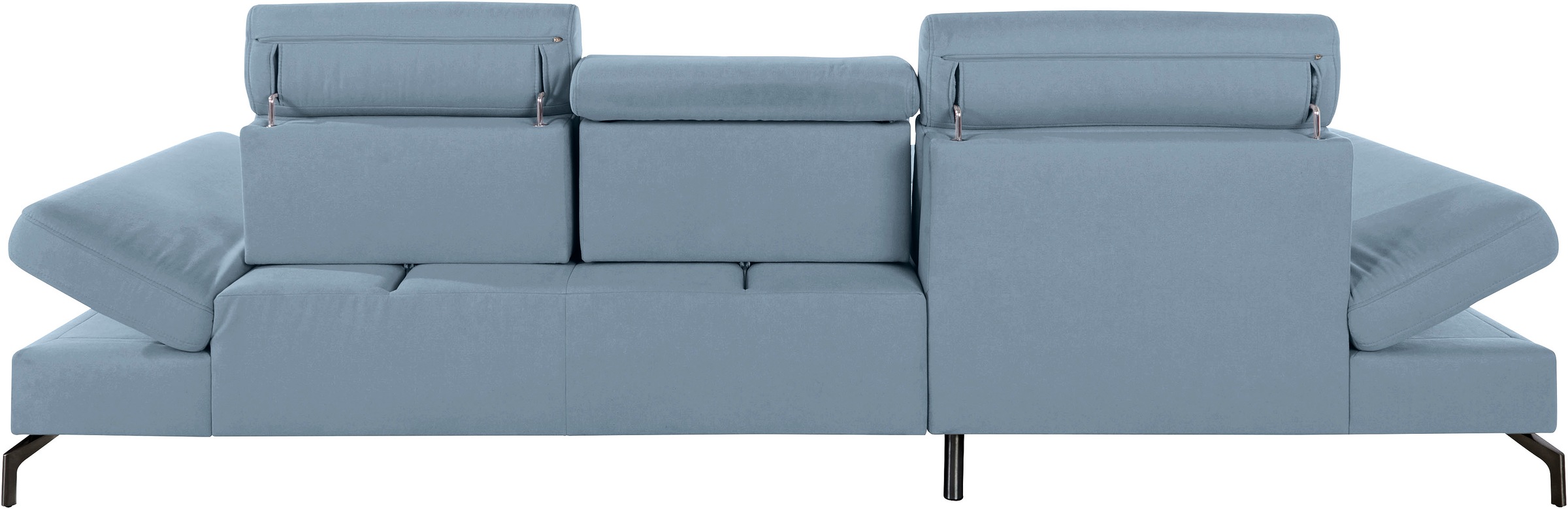 sit&more Ecksofa »Brisbane L-Form«, Fußhöhe 15 cm, inklusive Sitztiefen-, Armteil- und Kopfteilverstellung