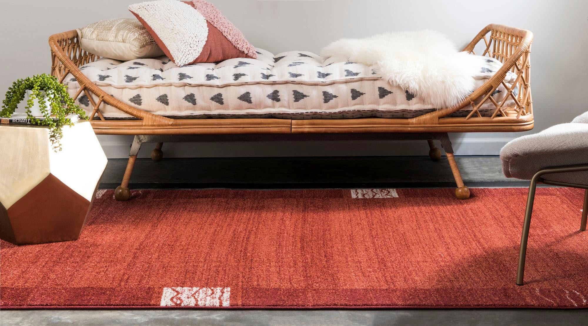 Myflair Möbel & Accessoires Teppich »Good Times, LAGERRÄUMUNG!« rechteckig 13 mm Höhe Kurzflor, gewebt, melierte Optik, mit Bordüre