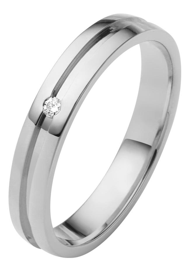 Firetti Trauring »Schmuck Geschenk Gold 750 Hochzeit Ehering "LIEBE"«, Made in Germany, wahlweise mit oder ohne Brillant
