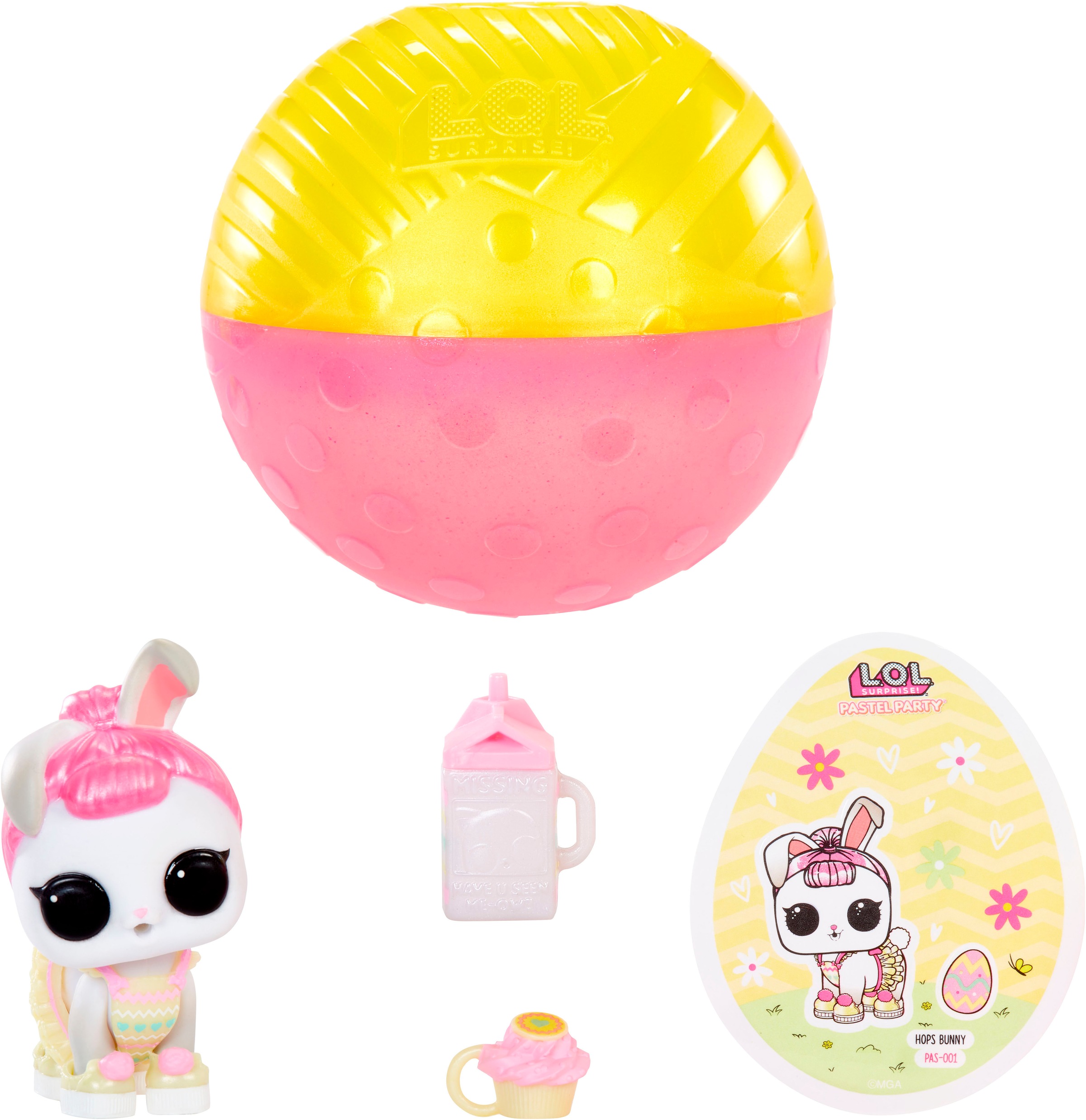 L.O.L. SURPRISE! Anziehpuppe »L.O.L. Surprise Pastel Party Tots - Hops Bunny«