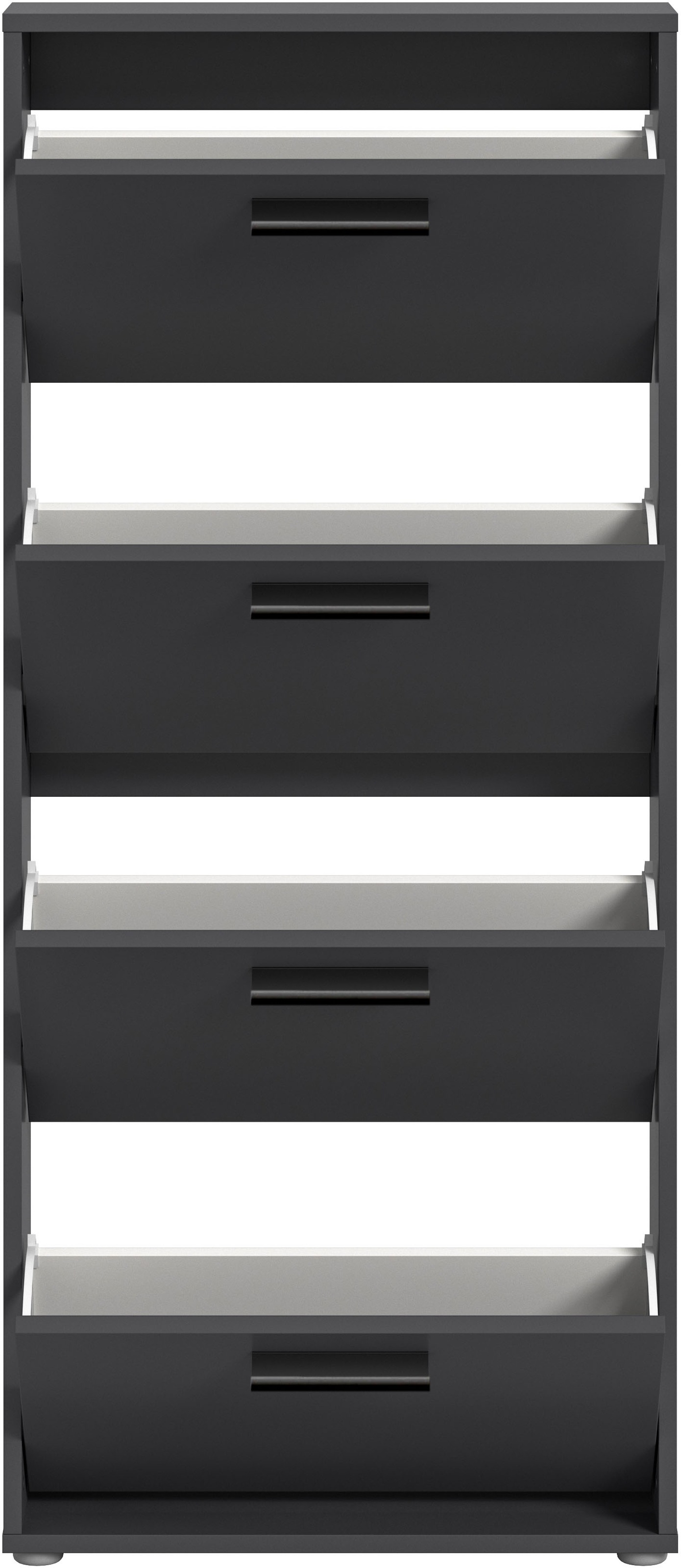 HBZ Schuhkommode »Sam Schuhkipper, Schuhschrank BxHxT 59x136x17 cm«, (1 St.), mit 4 Klappen