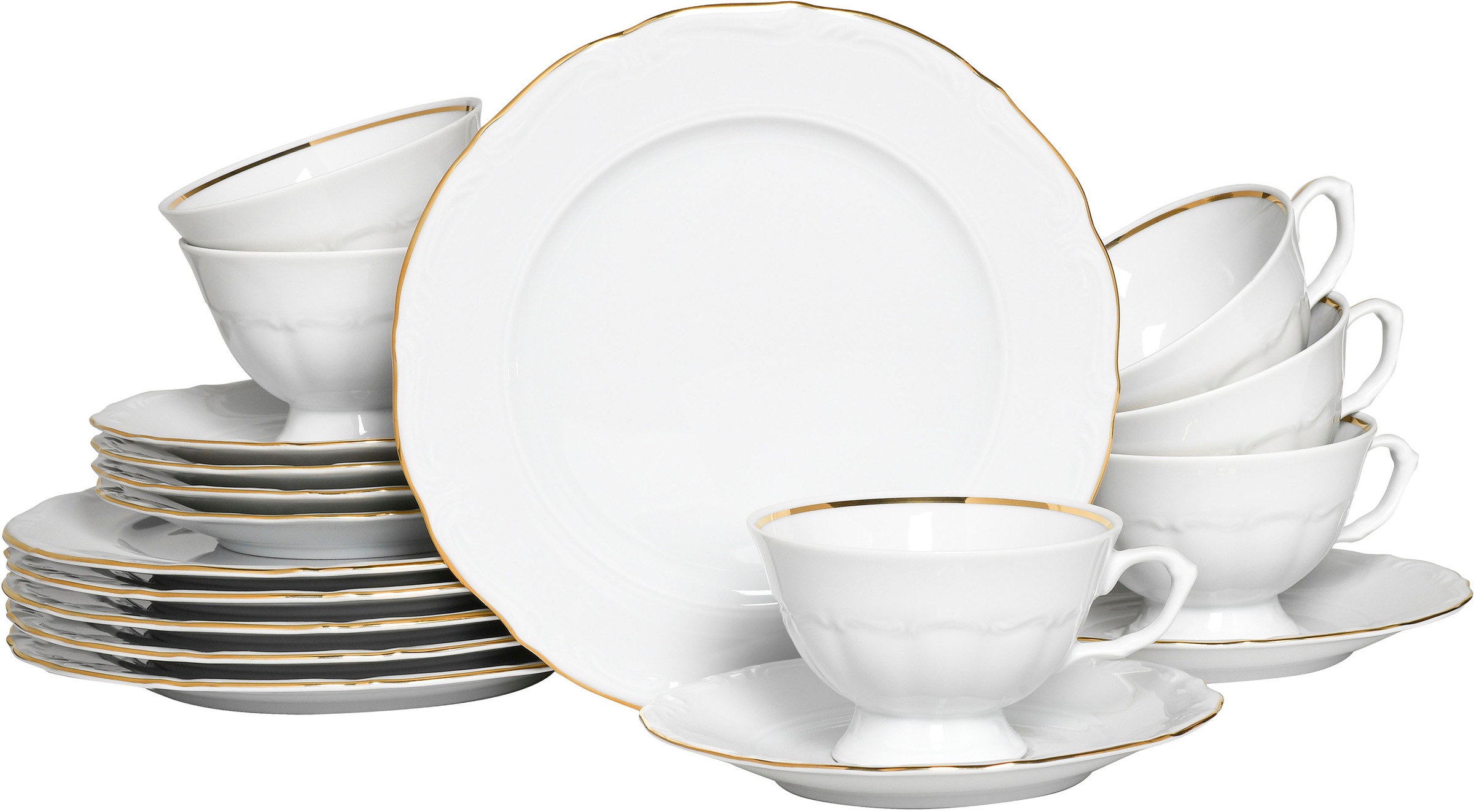 CreaTable Kaffeeservice »Maria Theresia, KaffeeService 18-tlg« Traditionell günstig online kaufen
