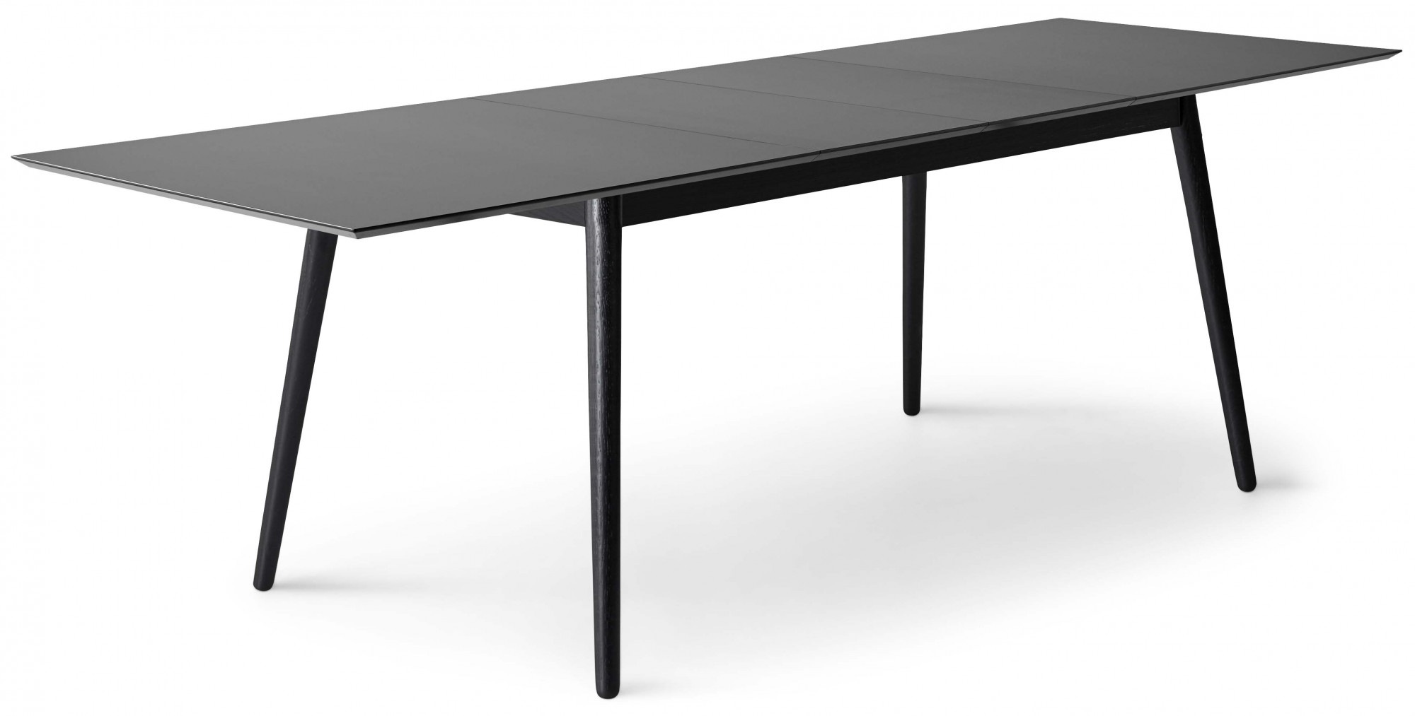 Hammel Furniture Esstisch »Meza Designtisch mit Auszugsfunktion und 2 Einlegeplatten«, (1 St.), rechteckige Tischplatte MDF, Esche Massivholzgestell