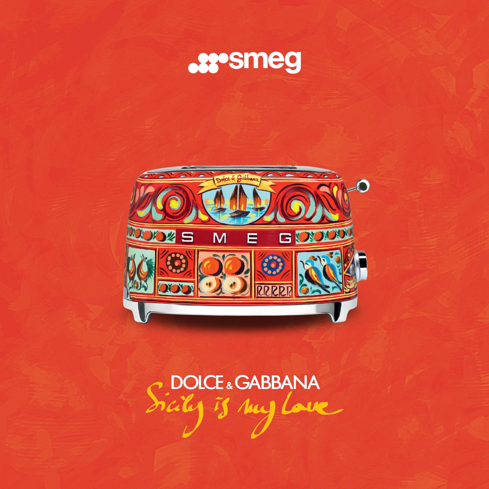 SMEG DOLCE & GABBANA Toaster »TSF01DGEU«, 2 kurze Schlitze, 950 W, Limited Edition Dolce & Gabbana Sicily is my Love
