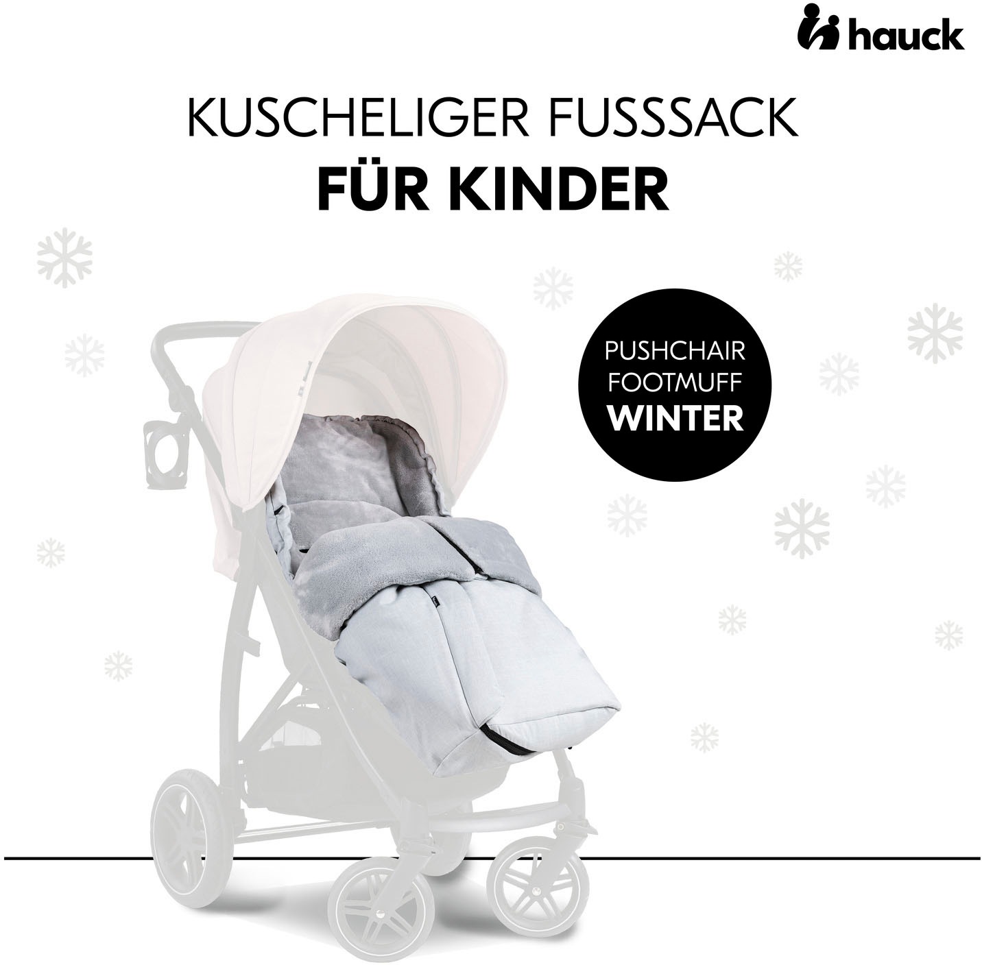 Hauck Fußsack »Pushchair Footmuff Winter, grey«