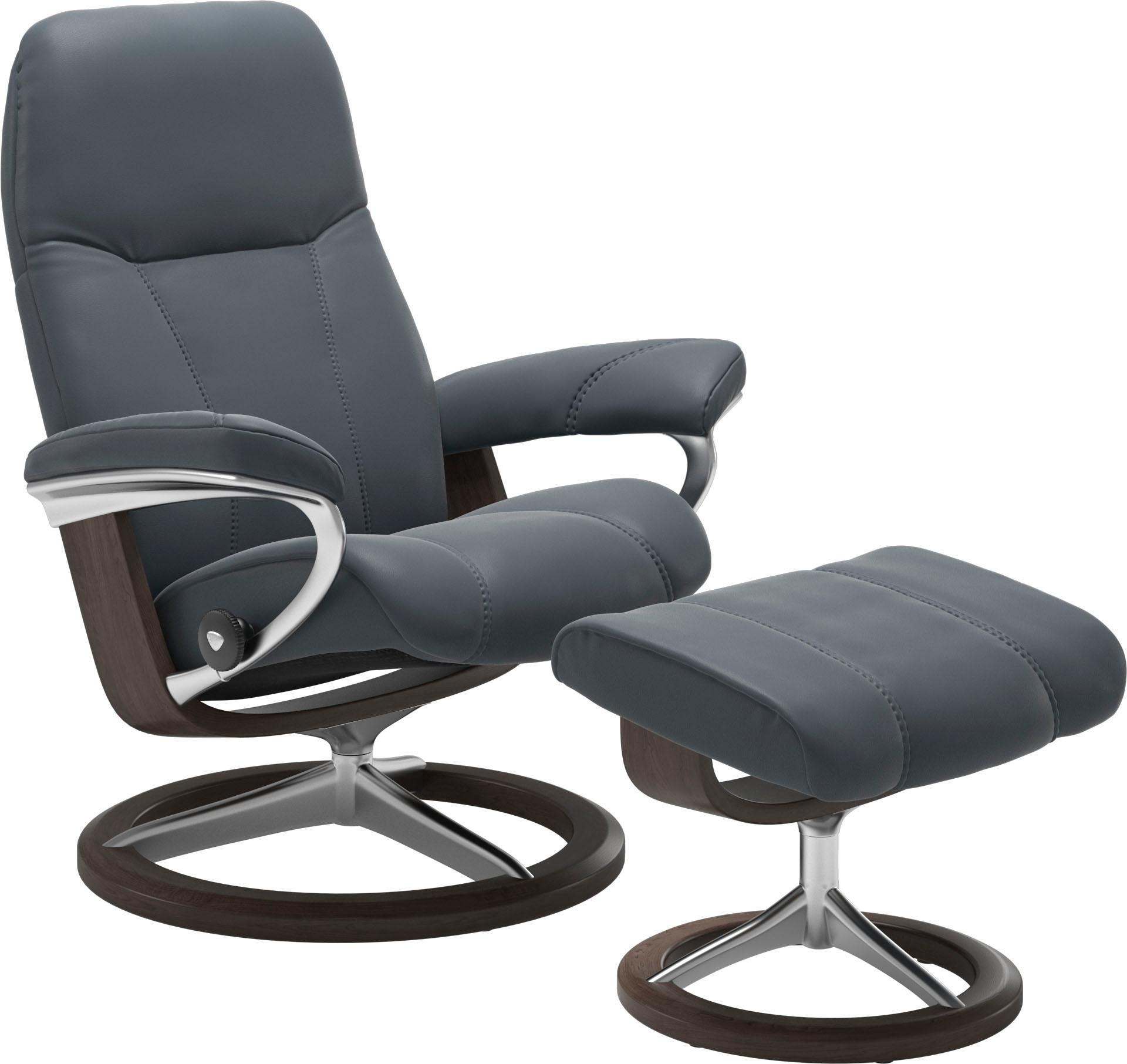 auf Relaxsessel Größe Wenge Stressless® S, mit Relaxsessel Hocker, Signature mit Hocker), »Consul«, bestellen Gestell Rechnung mit (Set, Base,