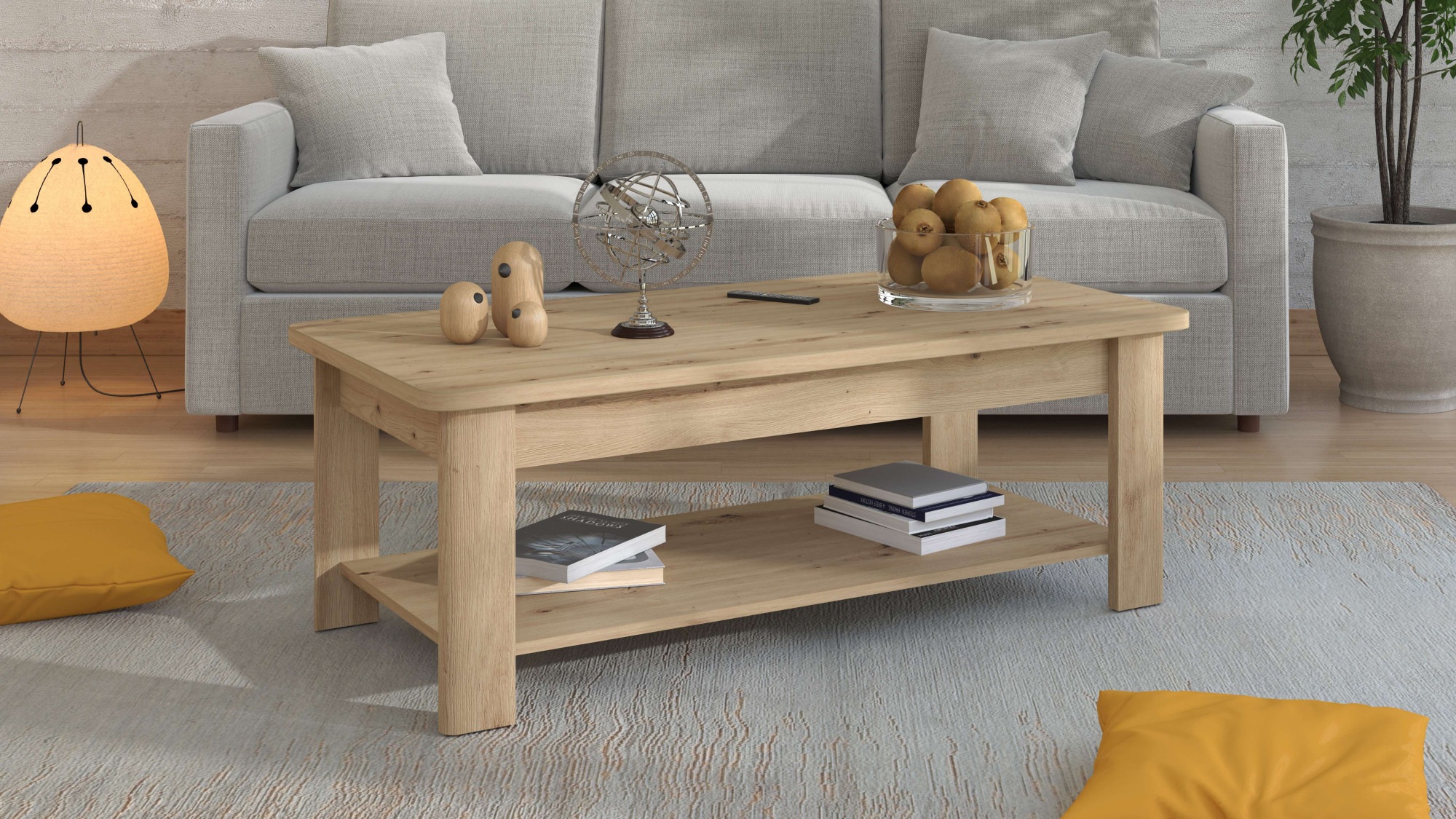 Home affaire Couchtisch »Jersey Kaffeetisch, 124 cm, in trendigen Farben, m günstig online kaufen