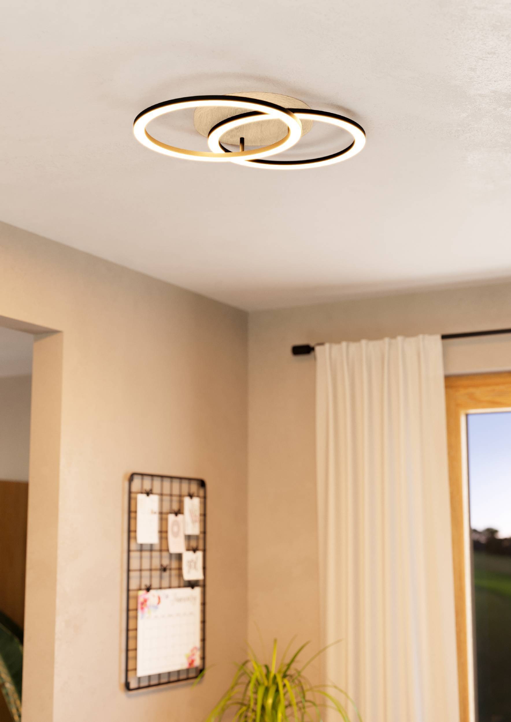 EGLO Deckenleuchte »Lomaltas-z Deckenlampe, ZigBee, App und Sprachsteuerung günstig online kaufen