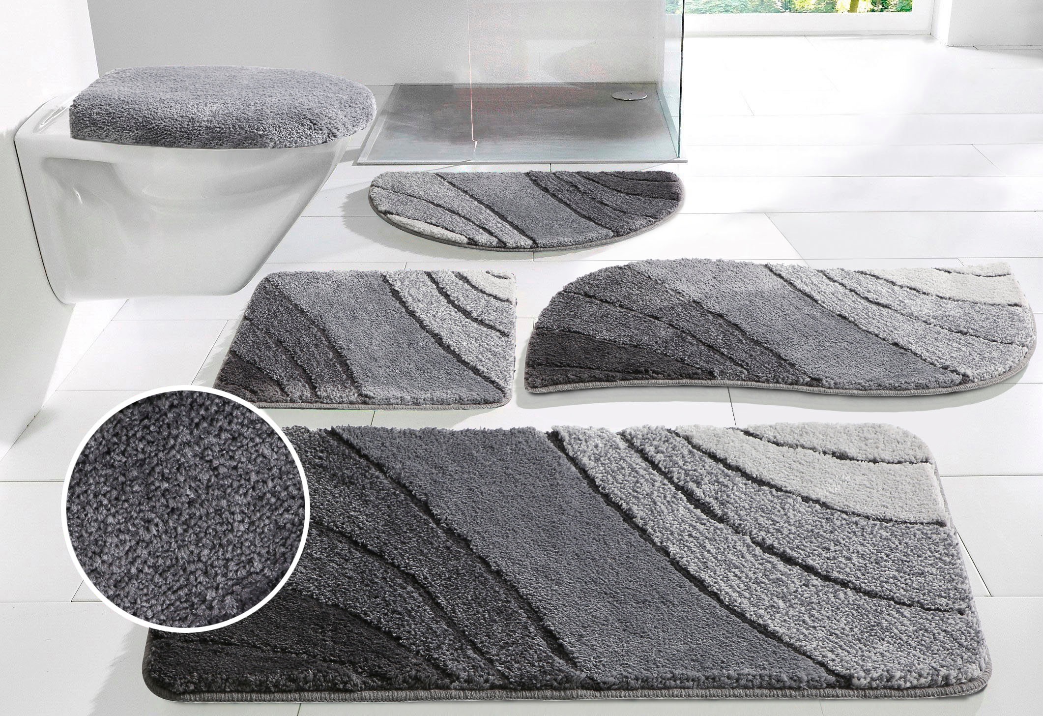 my home Badematte Josie, Badvorleger, Badezimmer günstig online kaufen