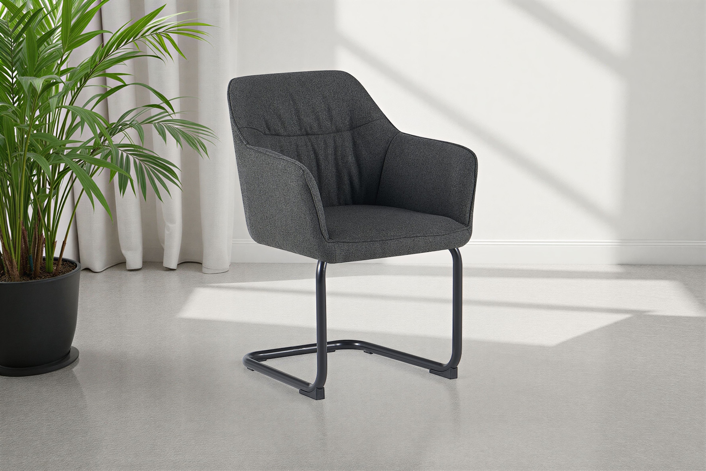 OTTO home Freischwinger »Elba« (Set) 2 Stk.gemütlicher Stuhl / Sessel, 180 günstig online kaufen