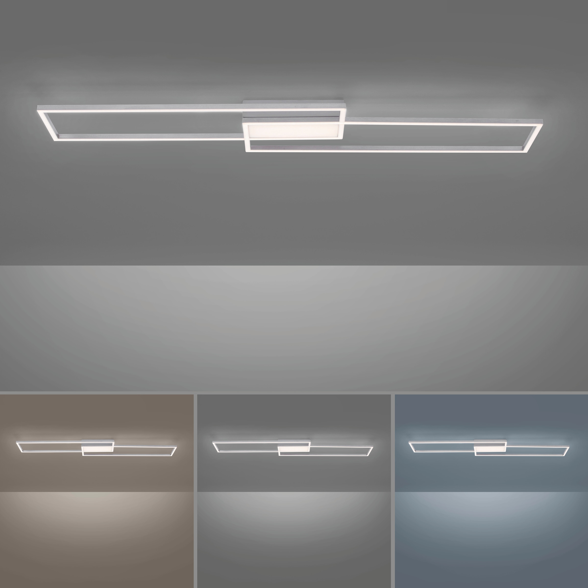 JUST LIGHT Deckenleuchte »ASMIN«, 3 flammig, Leuchtmittel LED-Board-LED-Board | LED fest integriert, CCT - über Fernbedienung, dimmbar, Serienschalter, Memory