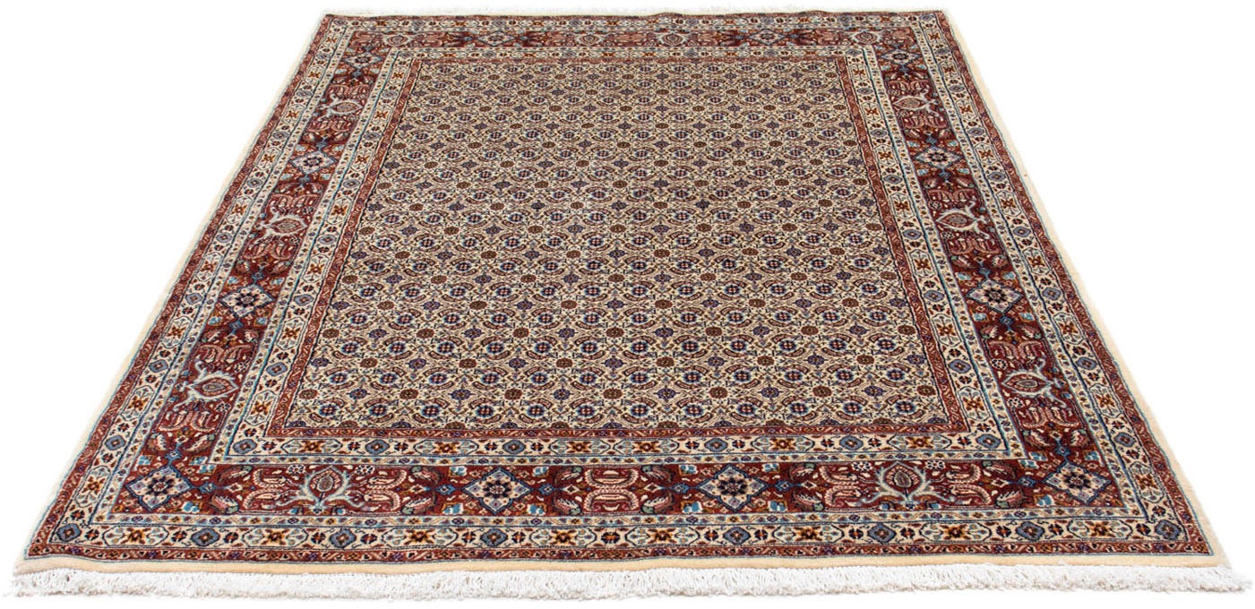 morgenland Wollteppich »Moud Stark Gemustert Blu scuro 298 x 202 cm«, recht günstig online kaufen