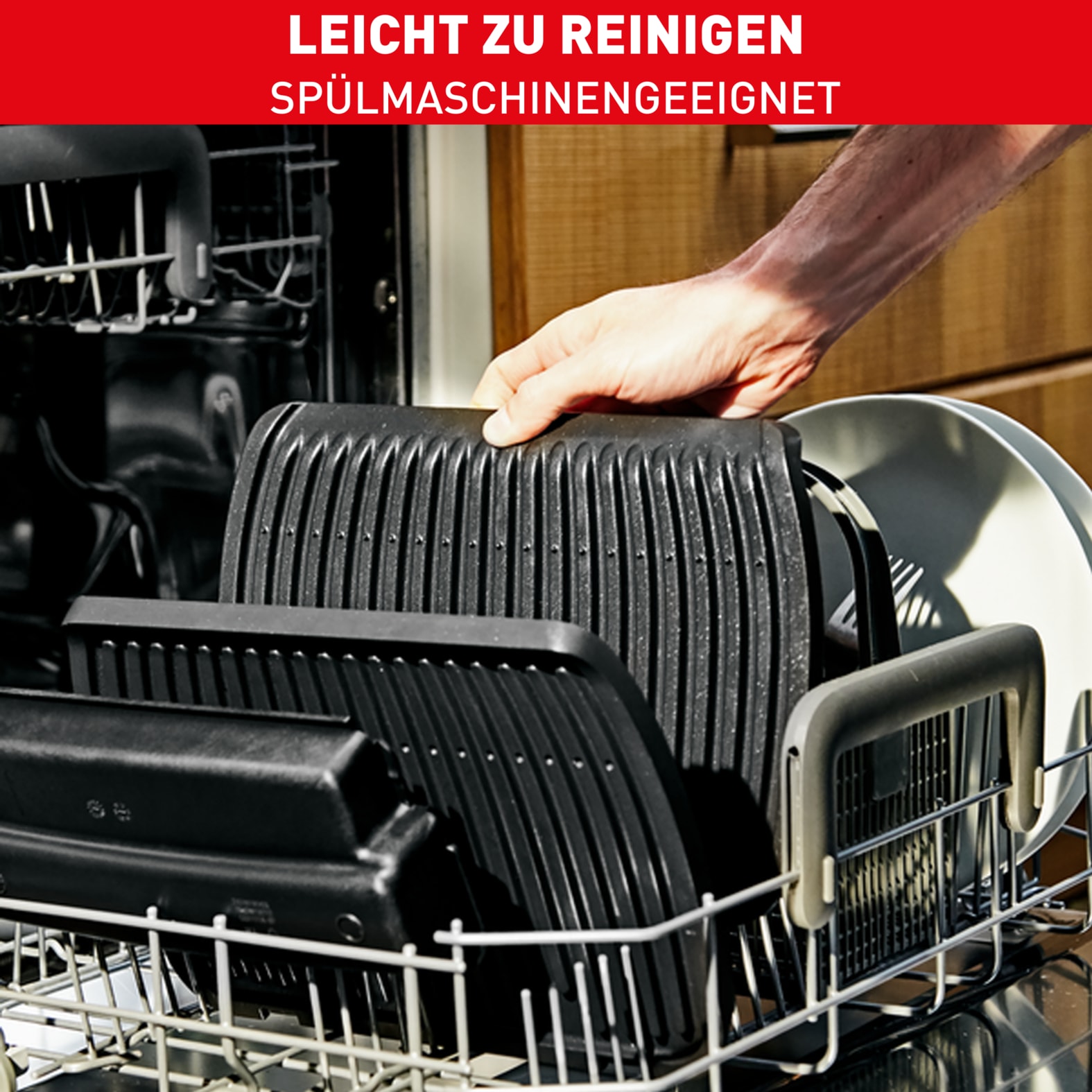 Tefal Kontaktgrill »GC750D OptiGrill Elite«, 2000 W, 12 Programme, intuitiver Sensor, Grillboost-Funktion, Rezeptbuch App