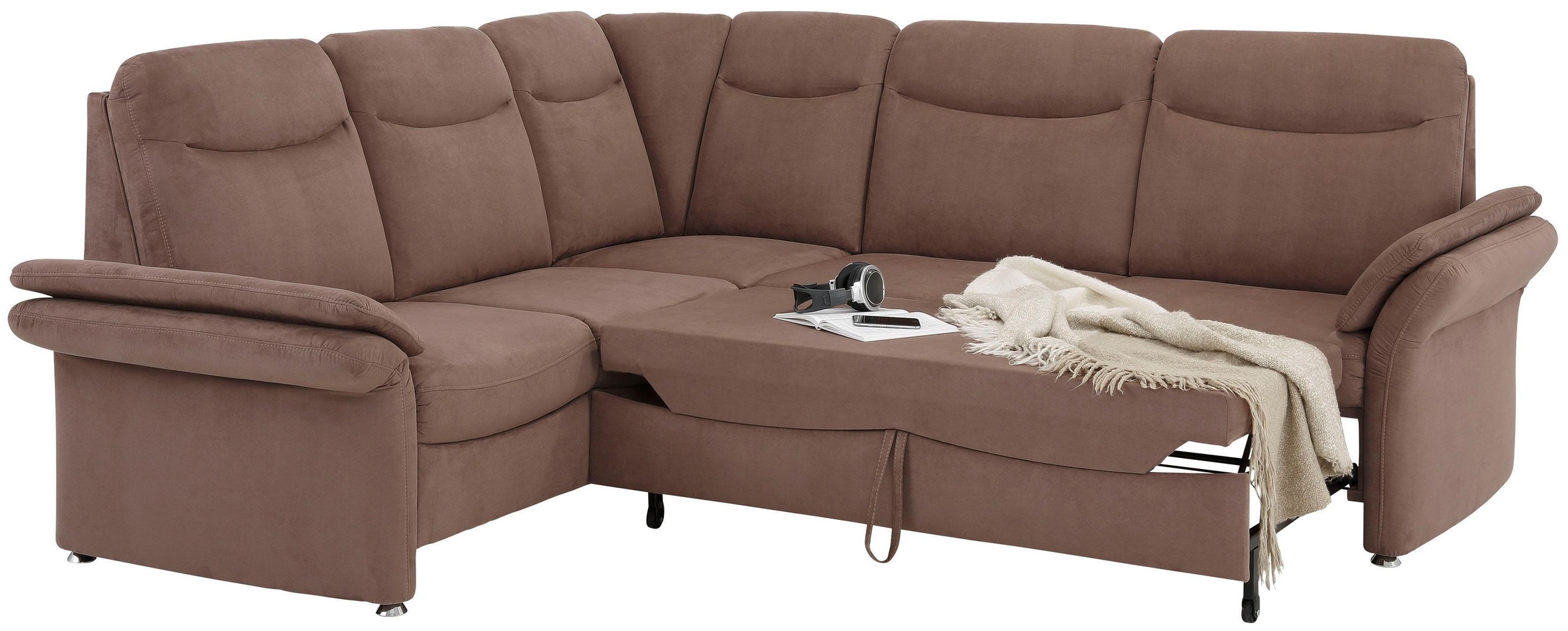 Home affaire Ecksofa »Tahoma L-Form«, mit Armlehnfunktion, wahlweise Bettfunktion, Schublade, Relaxfunktion