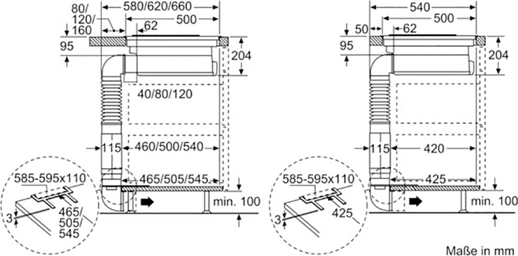 BOSCH Kochfeld mit Dunstabzug »PKM845F11E«