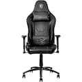 MSI Gaming-Stuhl »MSI MAG CH130 X Gaming Stuhl (Belastung max. 150 Kg, 4D Armlehnen, PVC Leder, schwarz, Nackenkissen, Lendenstütze)«, Leder