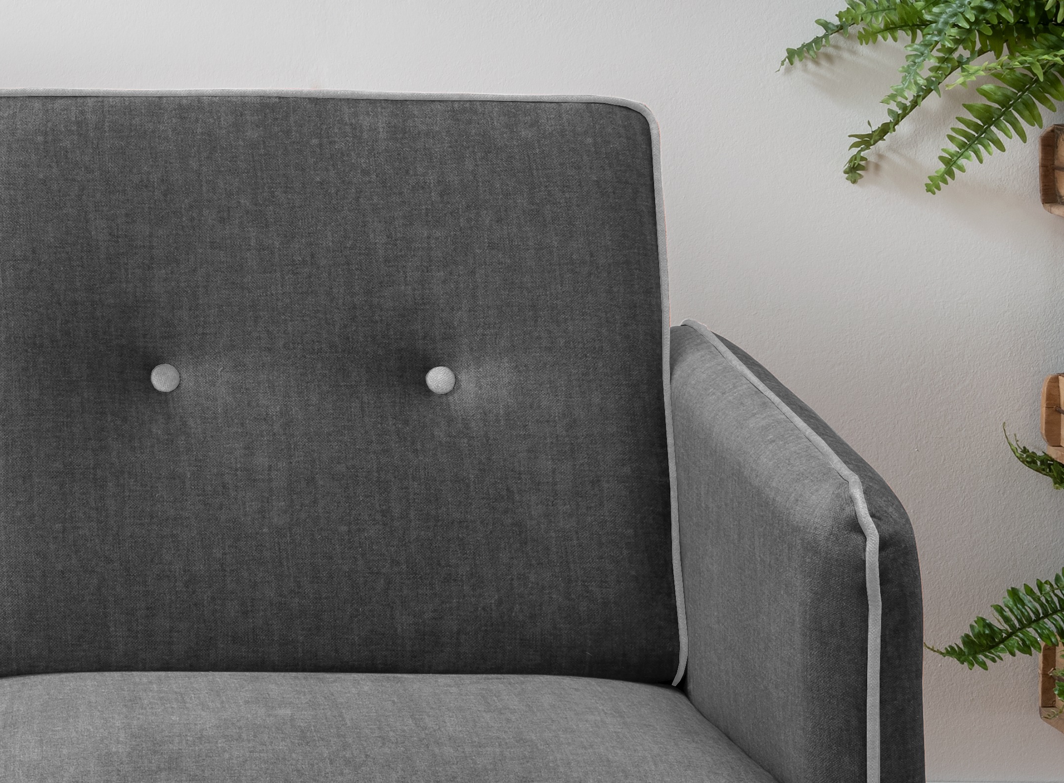 Home affaire Schlafsofa »Merina«, mit zweigeteilter Bettfunktion, Auszug nach vorn, Federkern