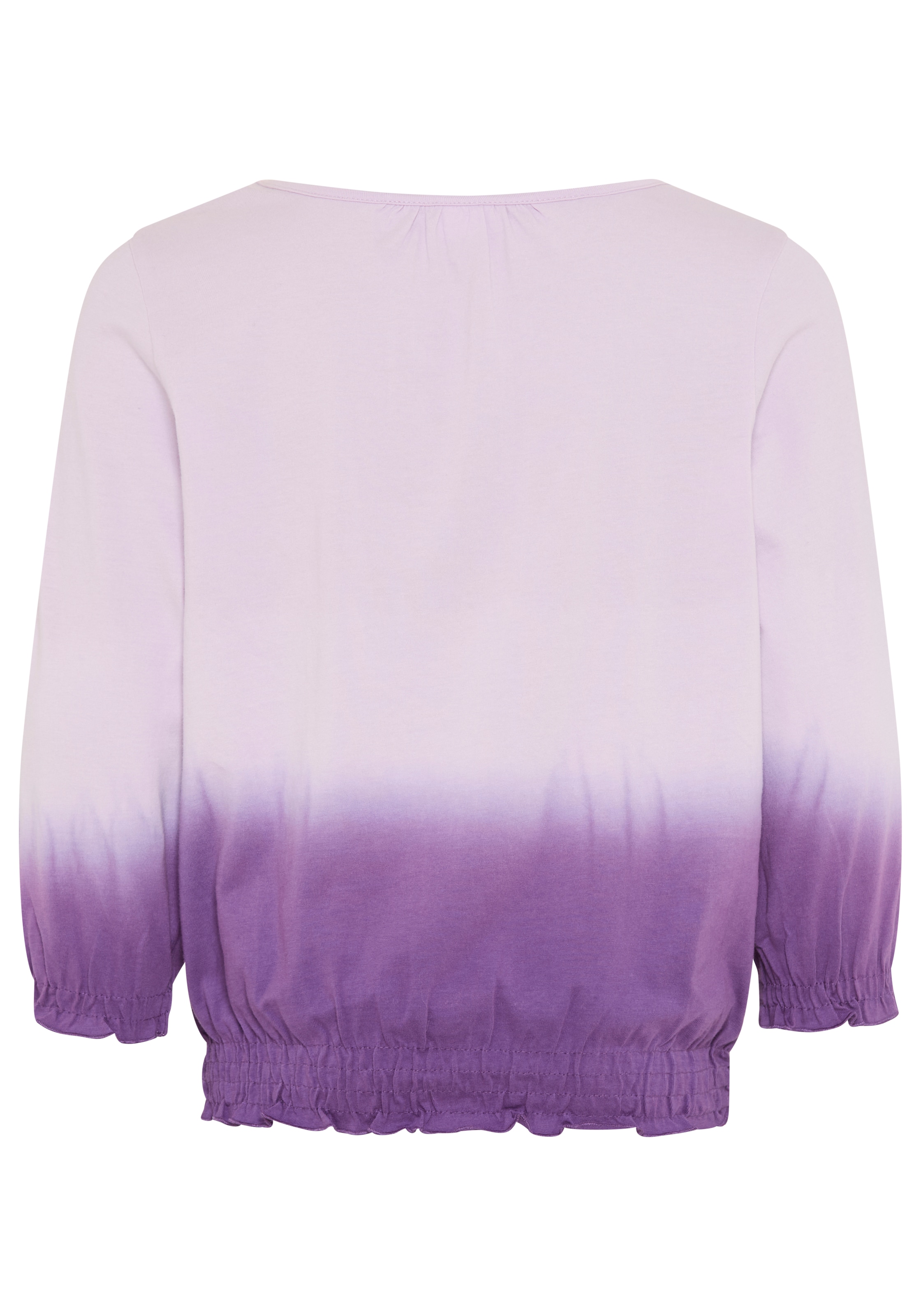 KangaROOS 3/4-Arm-Shirt »Shirt in Batik-Look« 3/4-Arm,  hüftlange Passform,  Batikmuster,  Rundhalsausschnitt