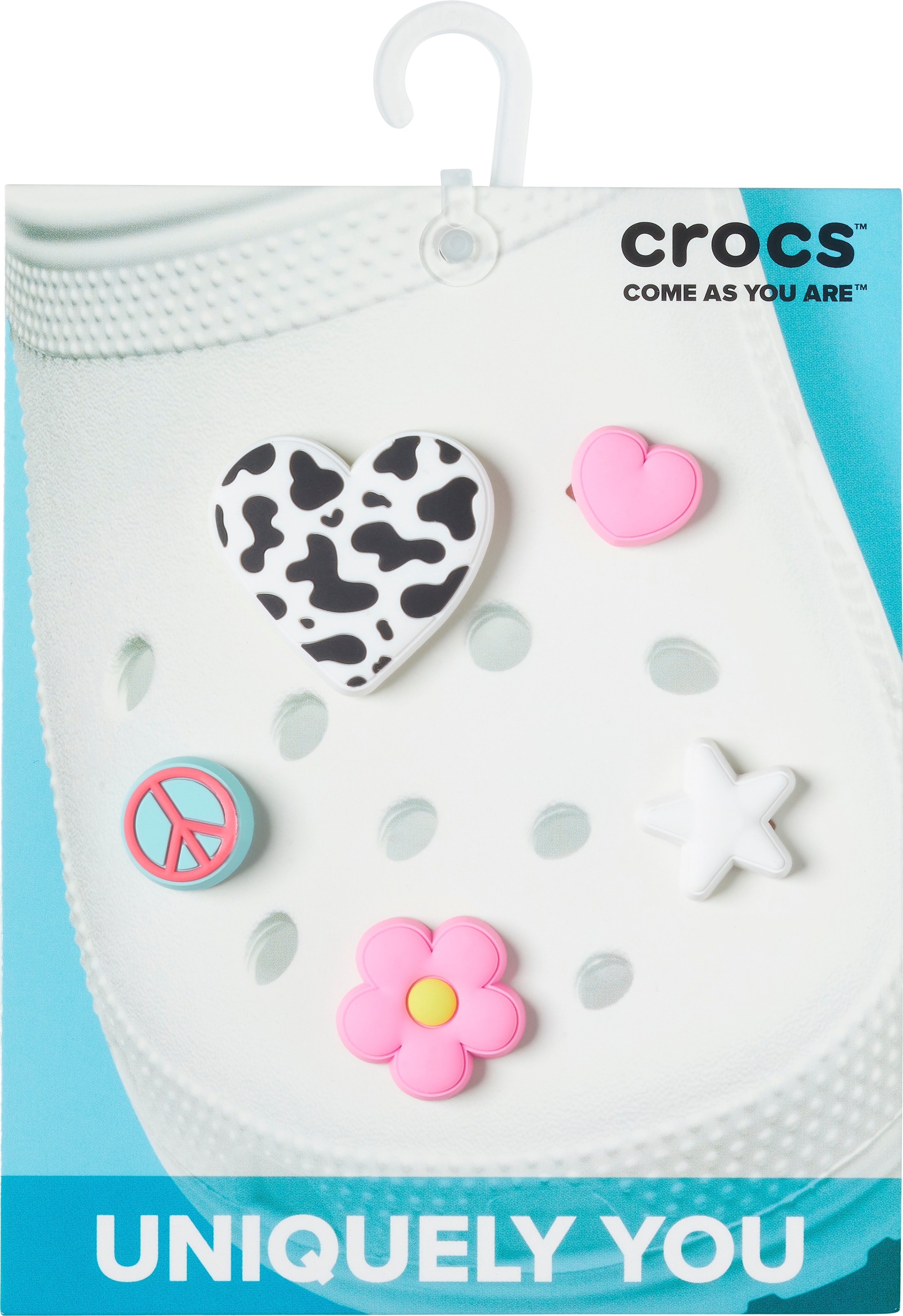 Crocs Schuhanstecker »Jibbitz Girly Icon« Set, Kein Spielzeug. Nicht für Kinder unter 3 Jahren geeignet, 5 Stk. , Schuh Dekoration für einen einzigartigen Look