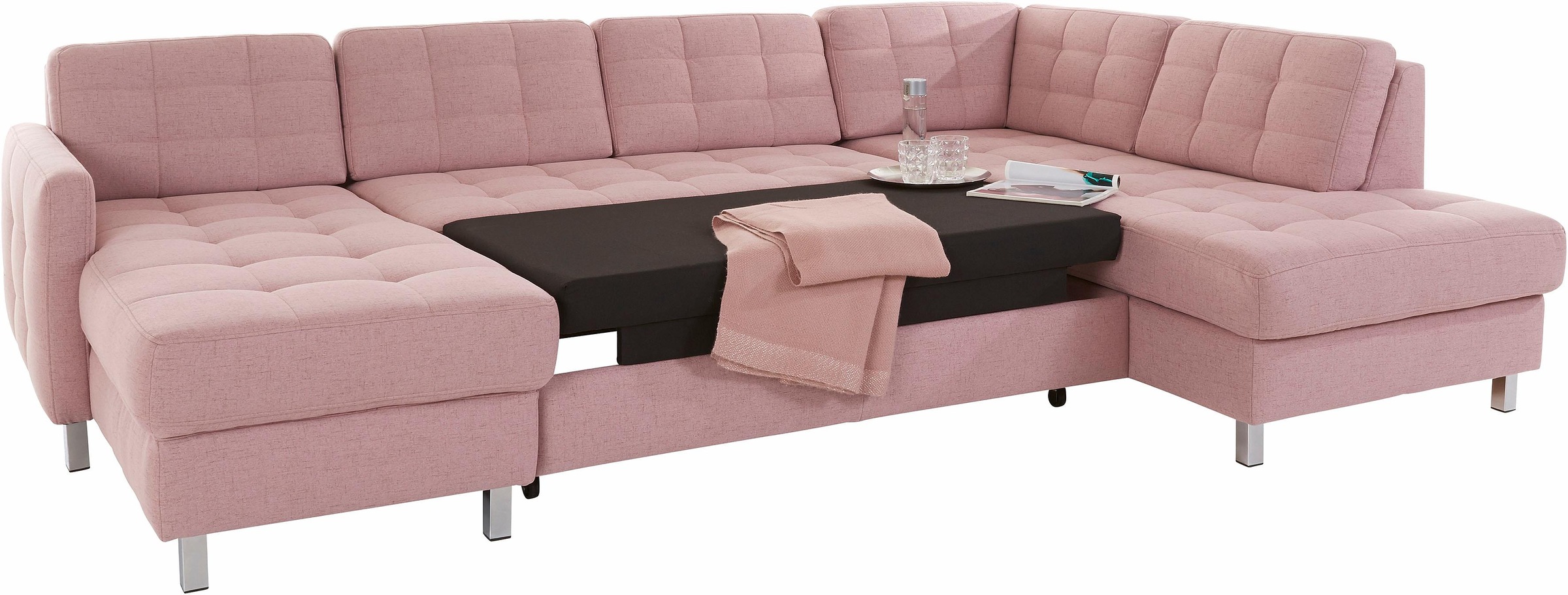sit&more Wohnlandschaft »Picasso U-Form«, wahlweise mit Bettfunktion und Bettkasten