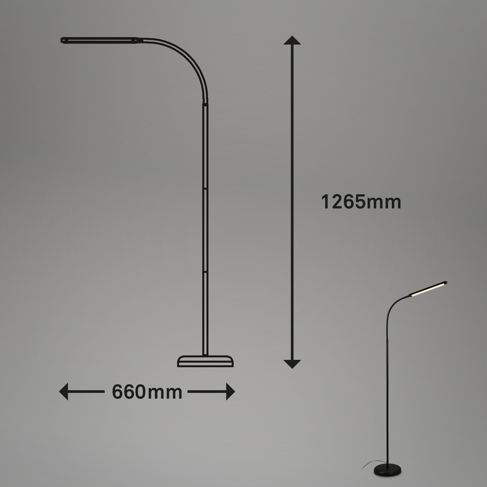 Briloner Leuchten Stehlampe »Stehleuchte PIVAZ«