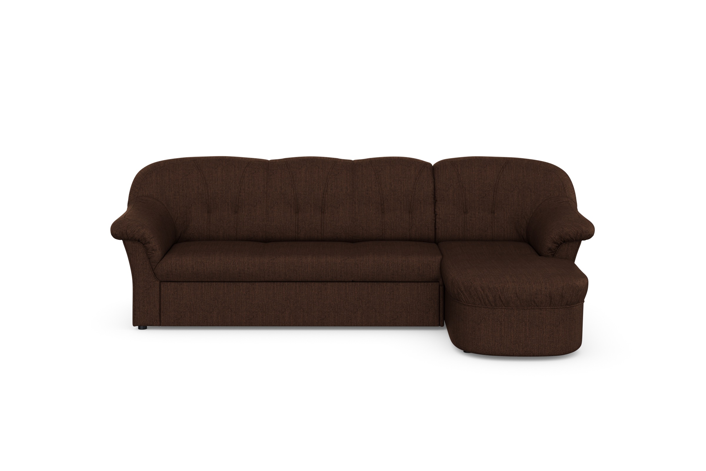 DOMO collection Ecksofa »Pegnitz, elegante Rückensteppung, kompakte Stellma günstig online kaufen