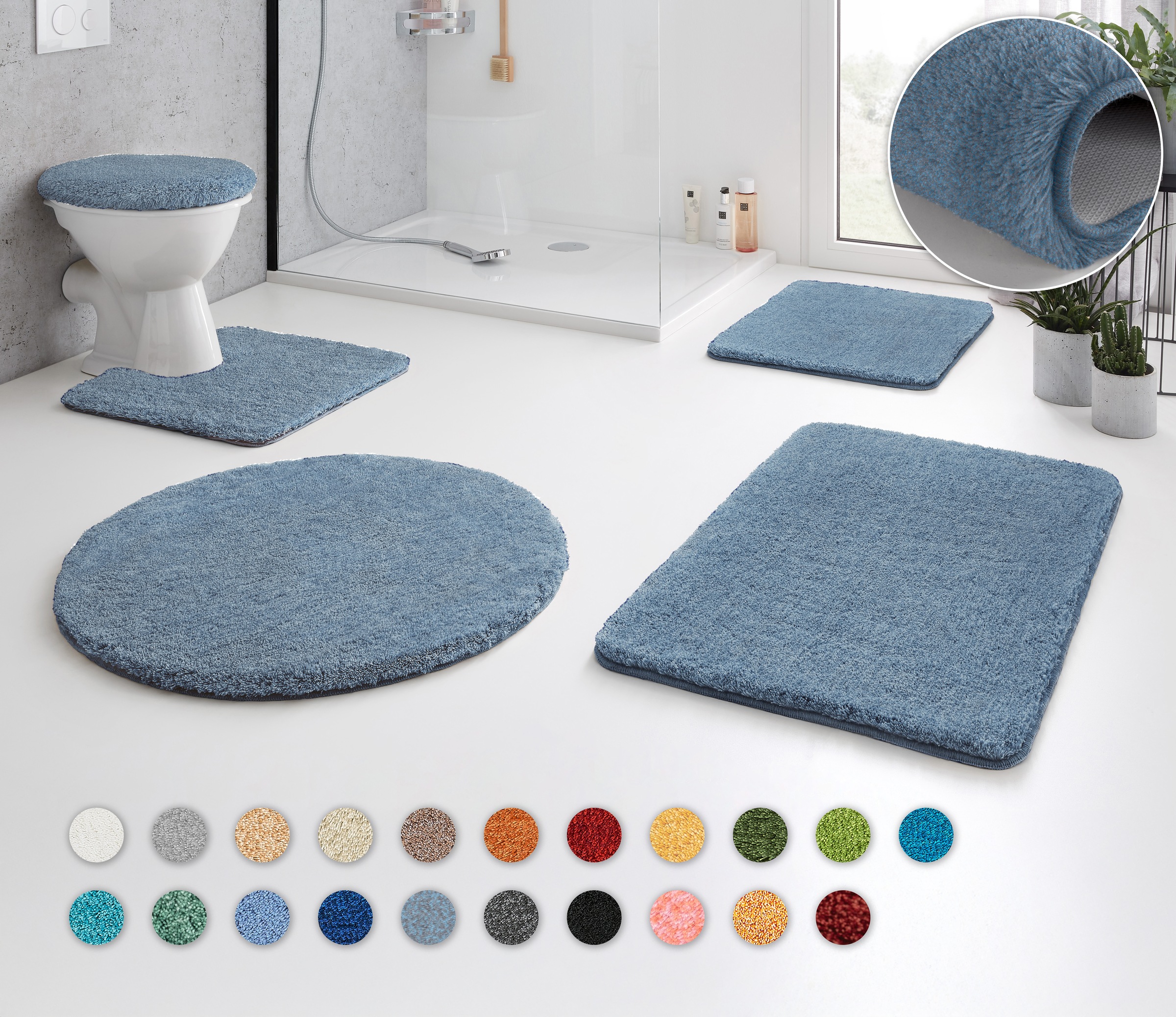 Kleine Wolke Badematte »RELAX«, Höhe 30 mm, rutschhemmend beschichtet, fußb günstig online kaufen