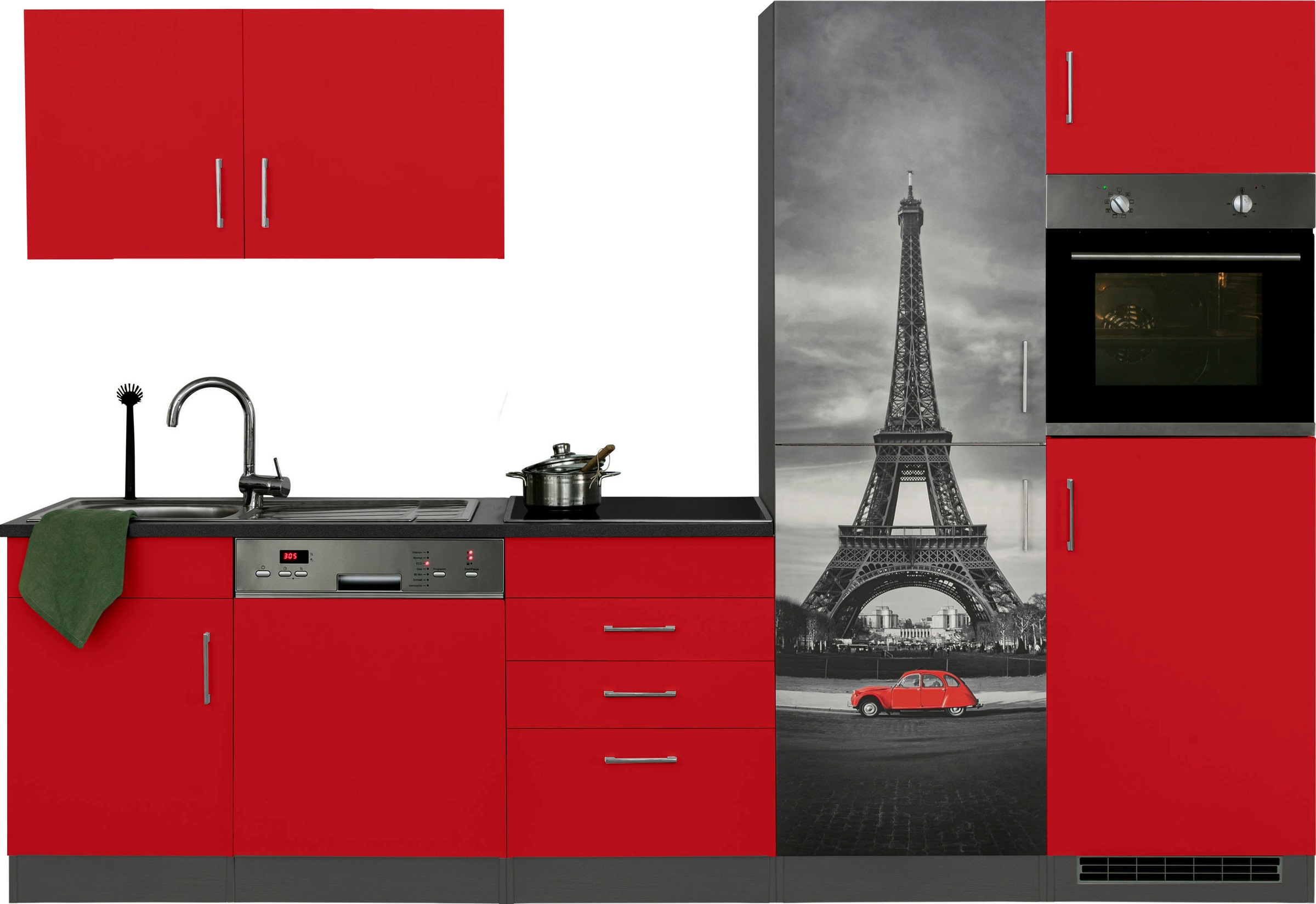 KOCHSTATION Küchenzeile »KS-Paris – Küchen mit einzigartigen Fotomotiven au günstig online kaufen