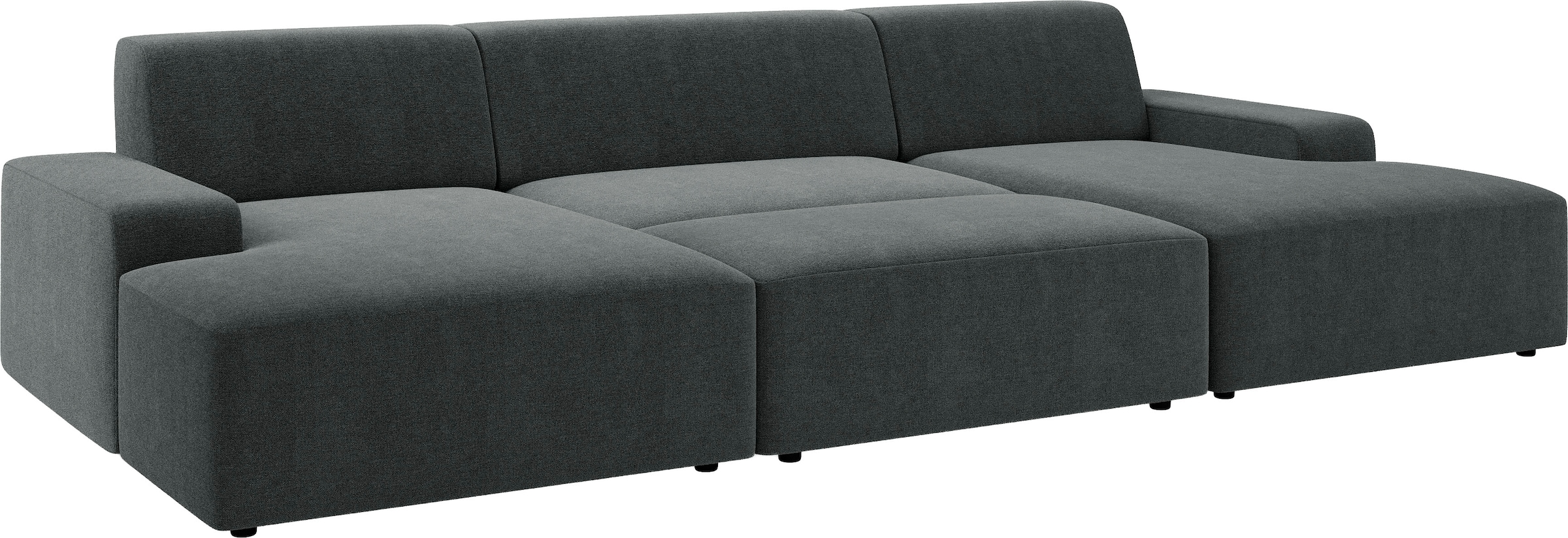 TRENDMANUFAKTUR Hocker »Wien, XXL Polsterhocker, passende Ergänzung zur Serie« in trendigem Cordstoff, großzüge Breite von 112 cm