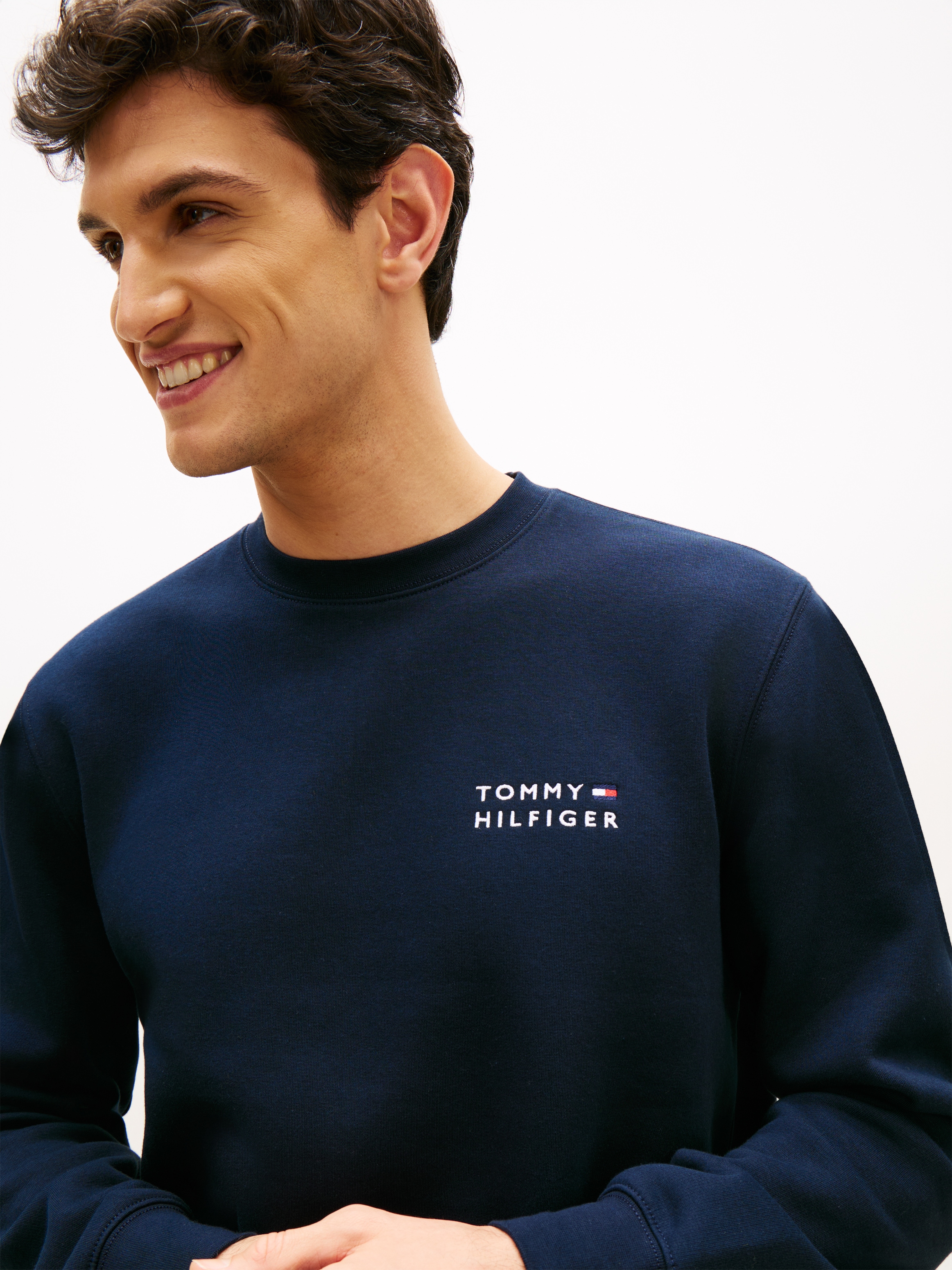 Tommy Hilfiger Sweatshirt »BRAND LOVE TERRY EMBROIDDERY STACK«
