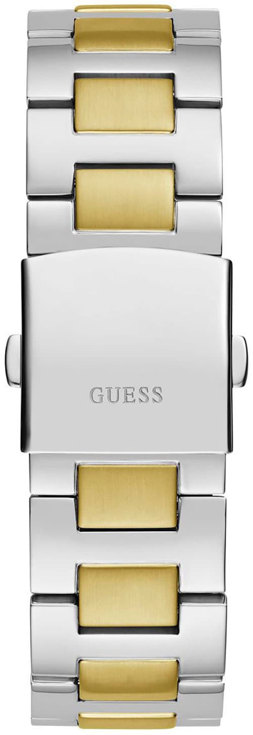 Guess Multifunktionsuhr »EQUITY«, Armbanduhr, Quarzuhr, Herrenuhr, Edelstahlarmband
